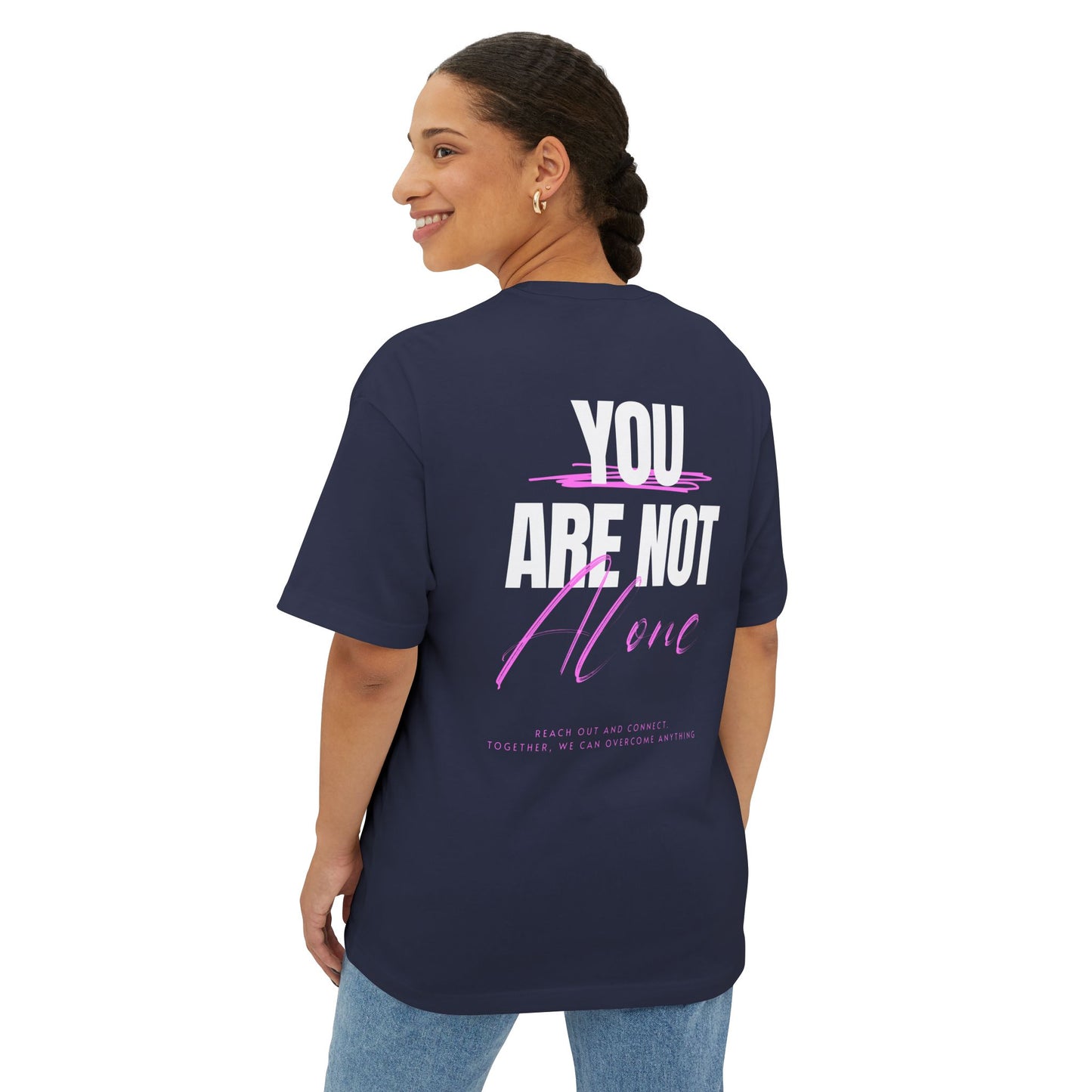F&BPD - You Are Not Alone Oversized Tee – Hope & Awareness Shirt