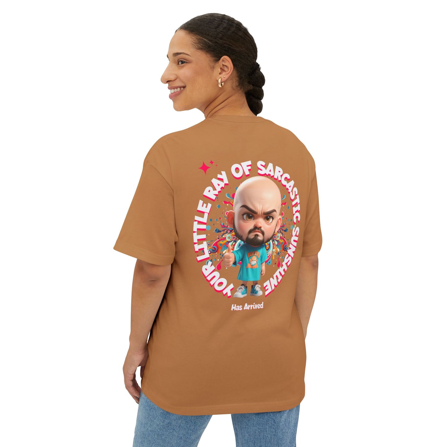 Your Little Ray of Sarcastic Sunshine Oversized Graphic Tee – BPD Humor Shirt