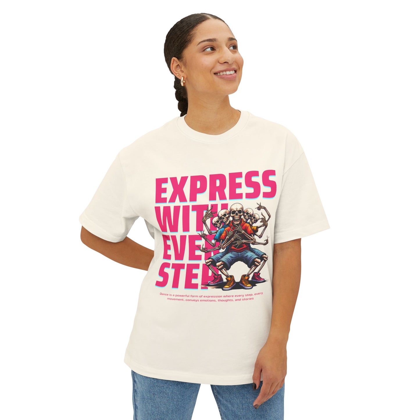 FPD - Express With Every Step Oversized Tee – Creative Confidence Shirt
