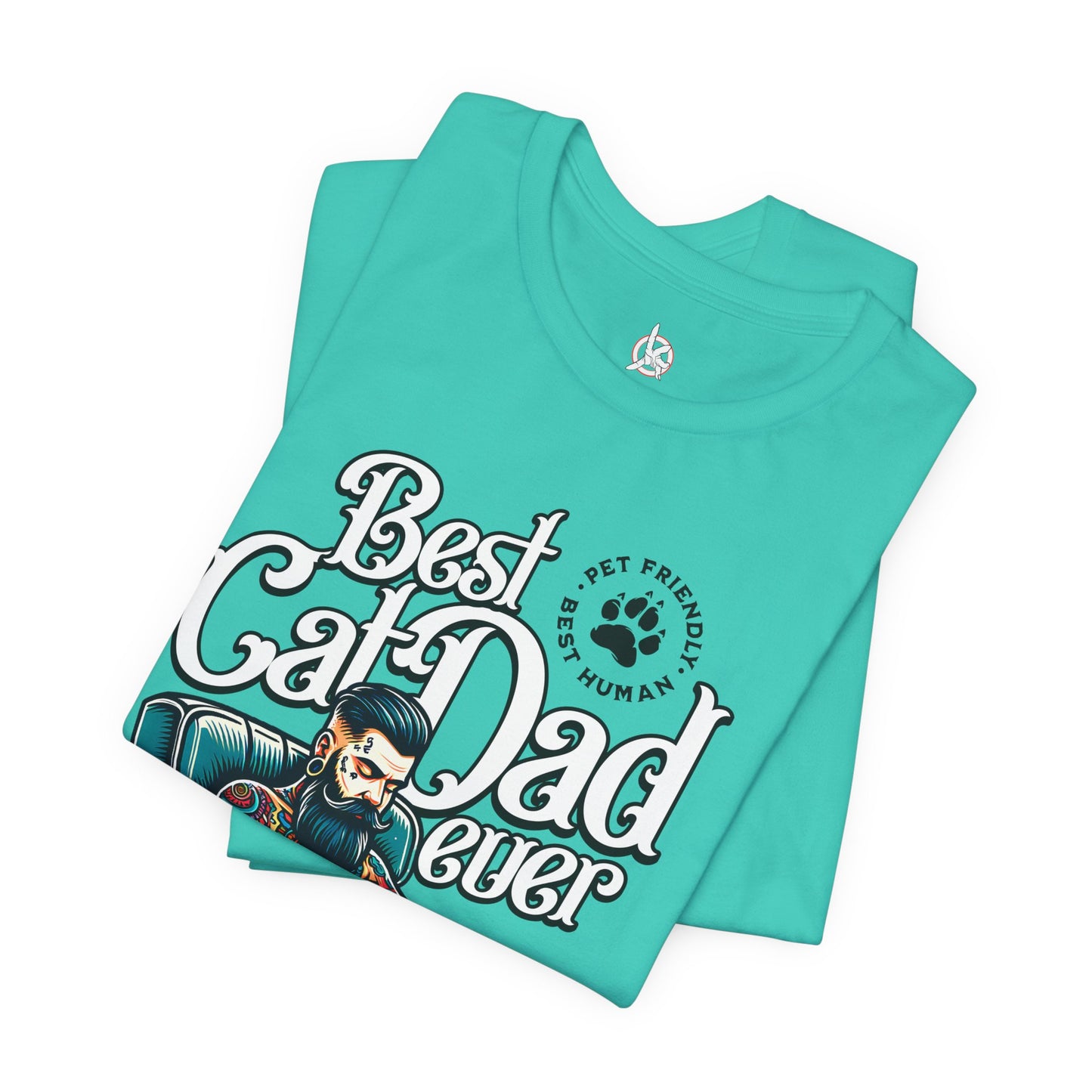Best Cat Dad Ever Unisex T-Shirt – Perfect Gift for Cat Lovers - FPD