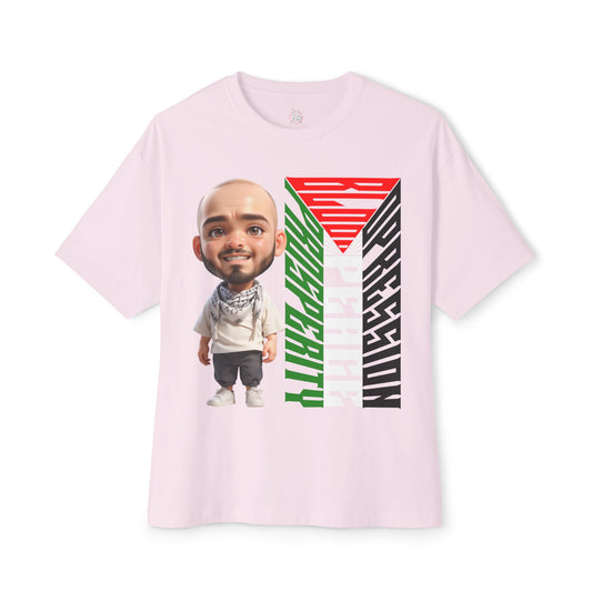 Palestinian Flag Freedom Peace Equality Oversized Tee – Solidarity Shirt - FPD