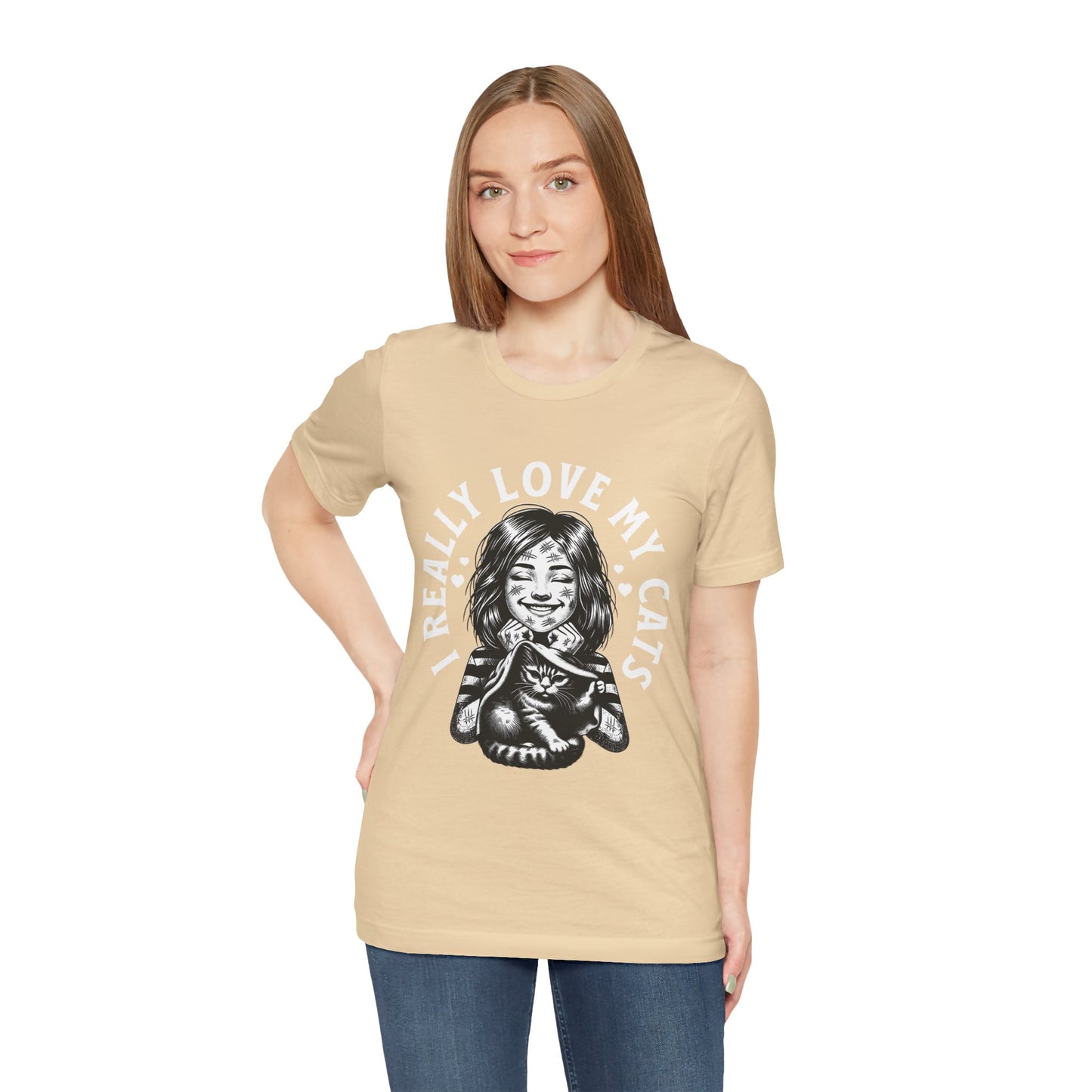 I Really Love My Cats T-Shirt | Cute Cat Lover Unisex Tee - FPD