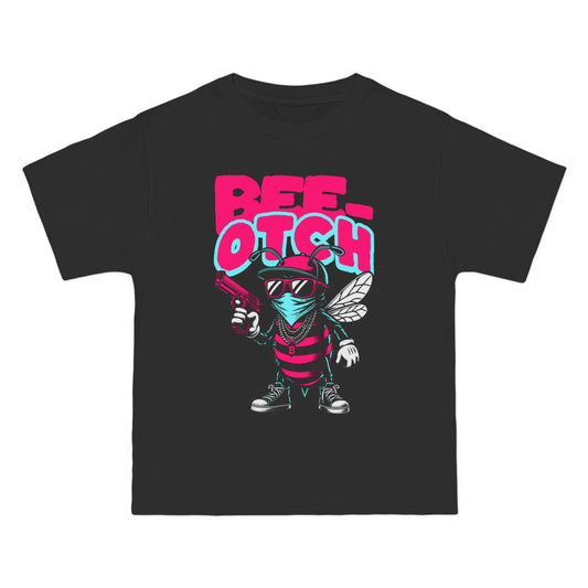 Bee-otch Oversized Graphic T-Shirt – Funny Streetwear Print Tee for Men & Women