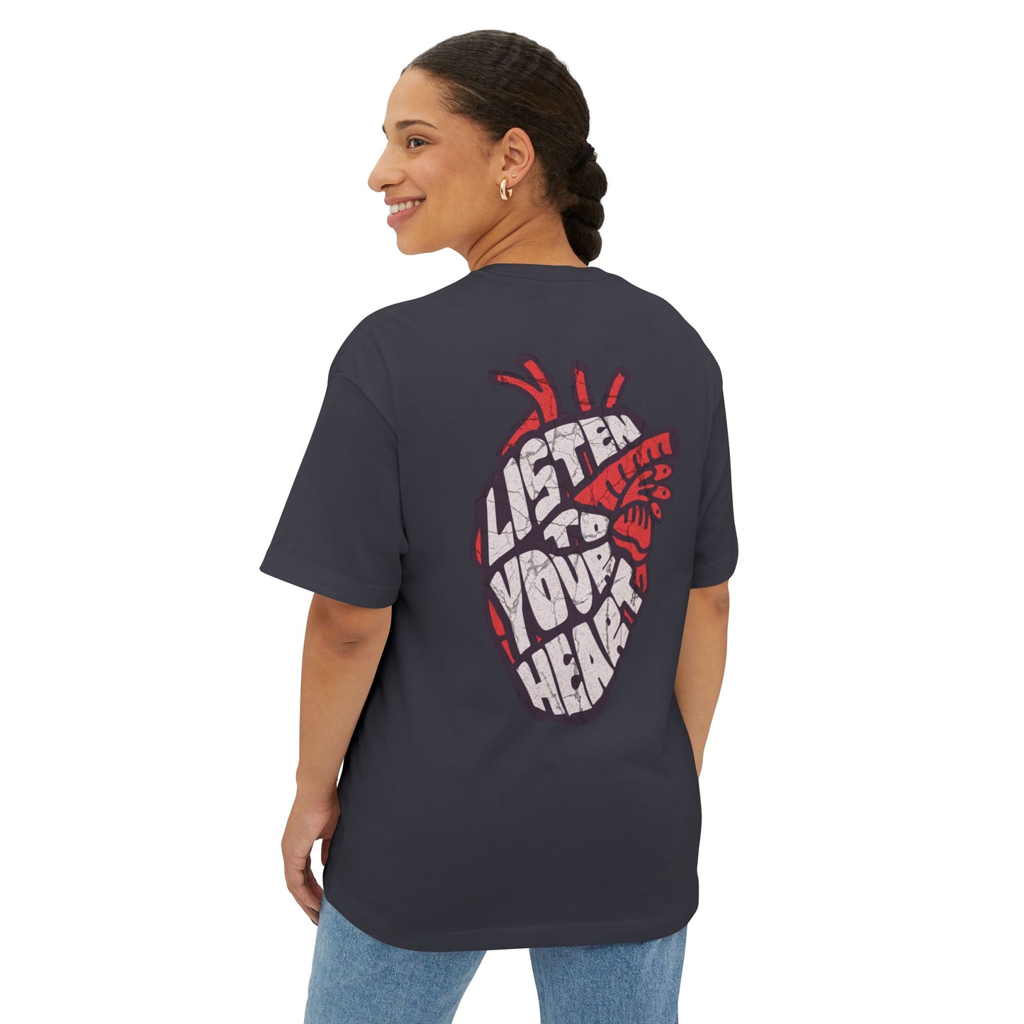 F&BPD - Listen to Your Heart Oversized Tee – Intuition Statement Streetwear