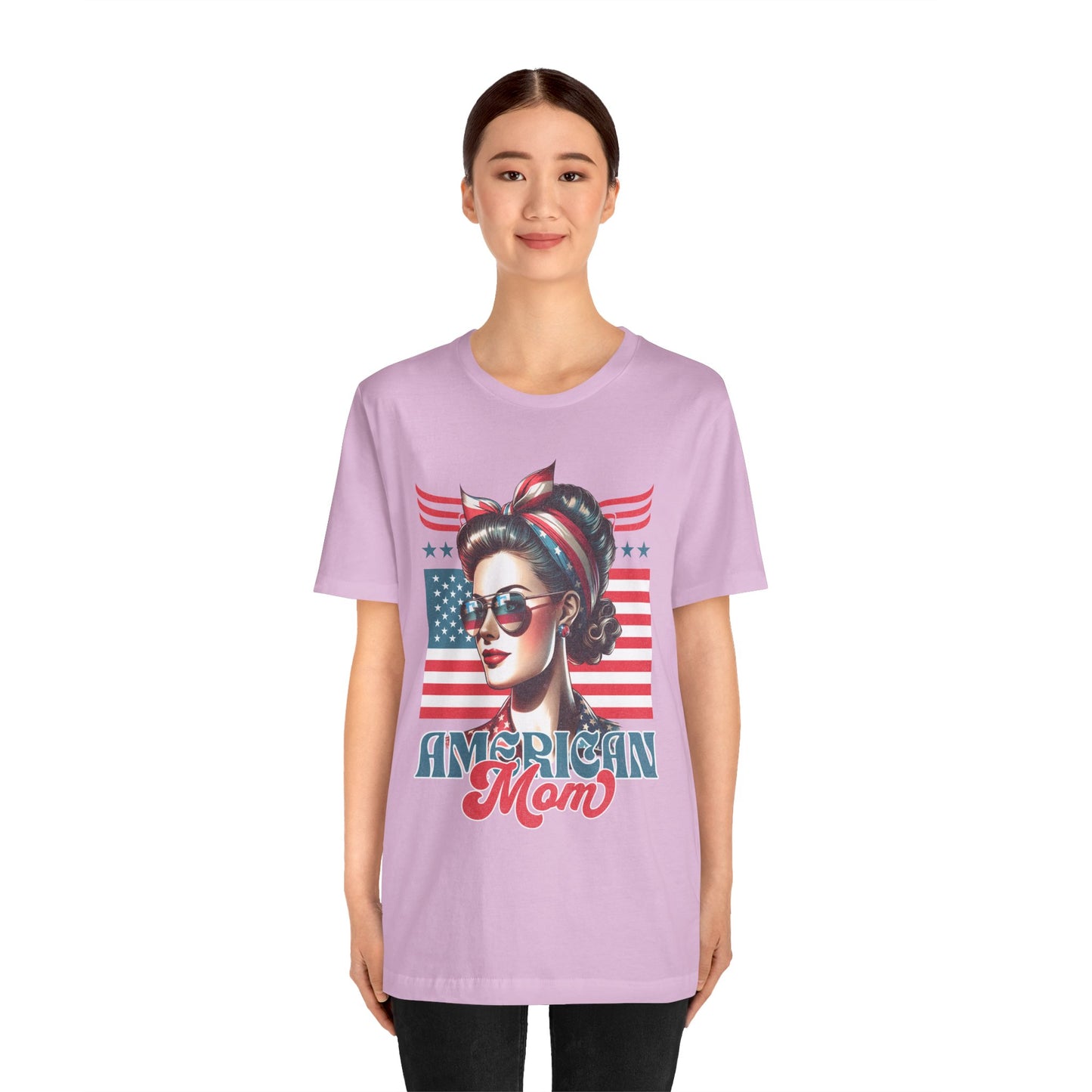 American Mom T-Shirt – Patriotic Tee for Moms