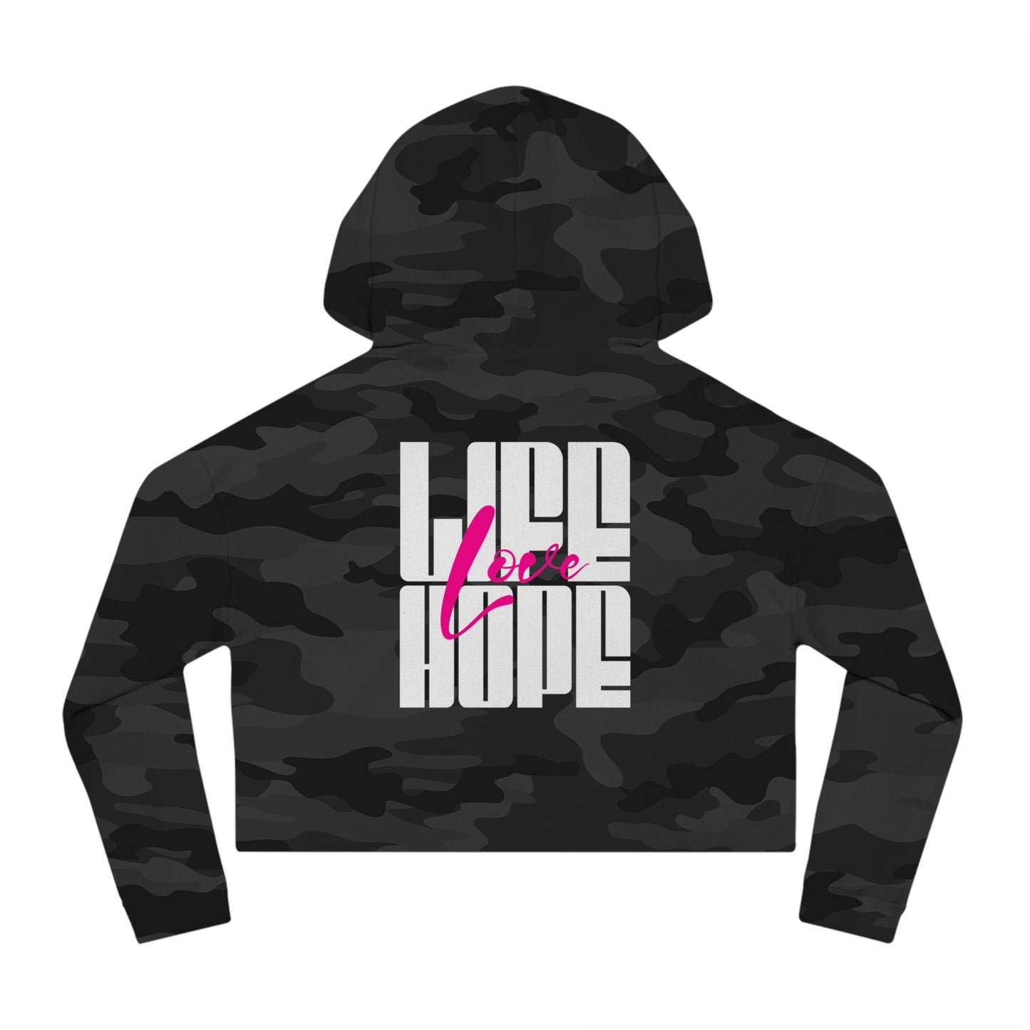 Love Life Hope - Love Life Hope Cropped Hoodie | Inspirational Streetwear
