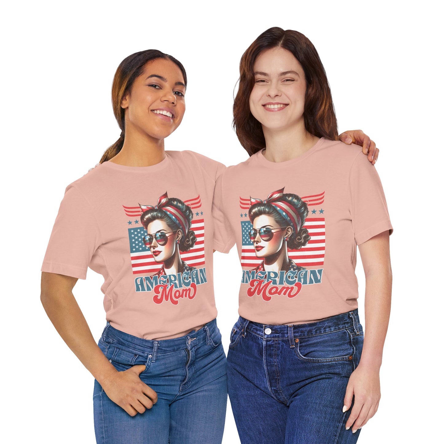 American Mom T-Shirt – Patriotic Tee for Moms