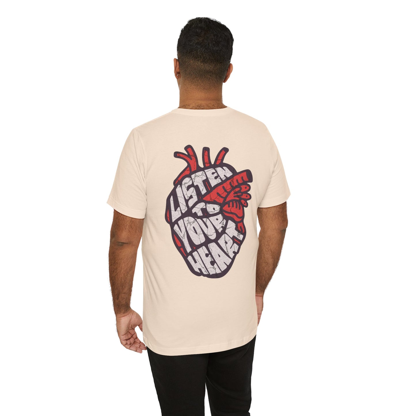 F&BPD - Unisex T-shirt - Listen to Your Heart Tee – Intuition & Emotion Statement Shirt