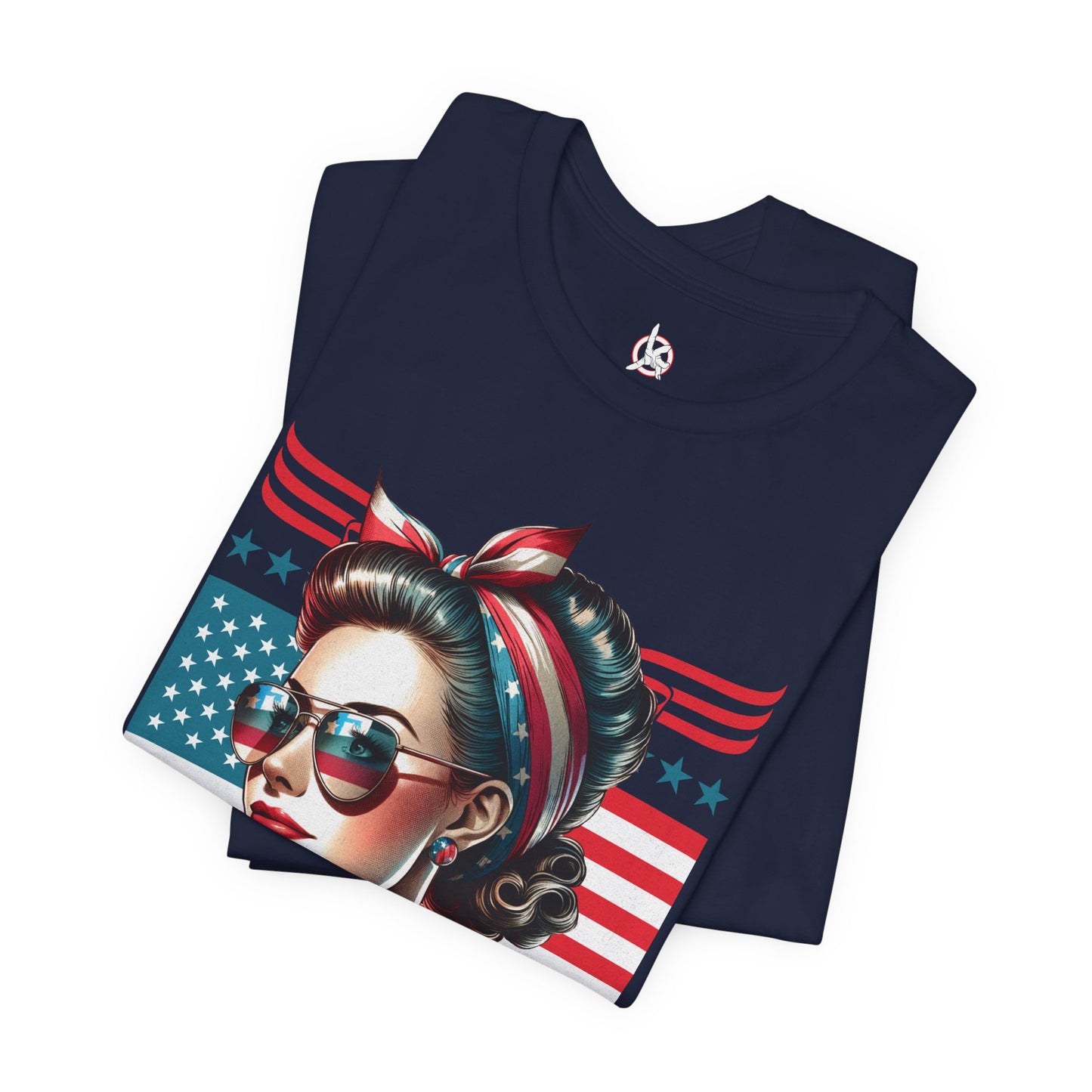 American Mom T-Shirt – Patriotic Tee for Moms