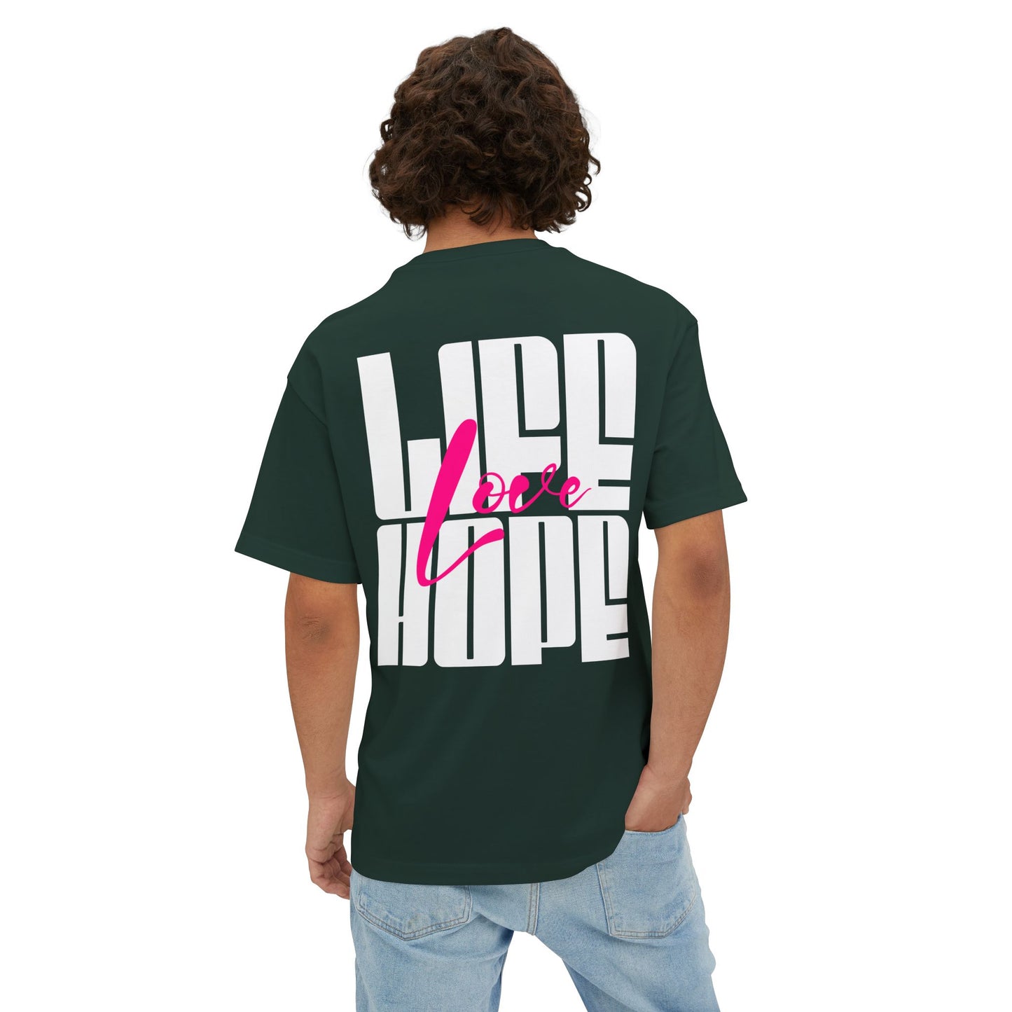 F&BPD - Love Life Hope - Oversized T-Shirt | Positive & Empowering Tee
