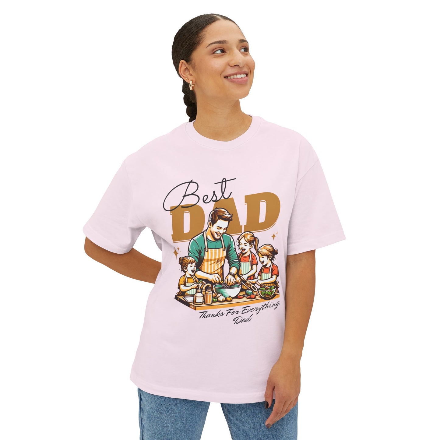 Best Dad Oversized T-Shirt – Relaxed Fit | Father’s Day Gift