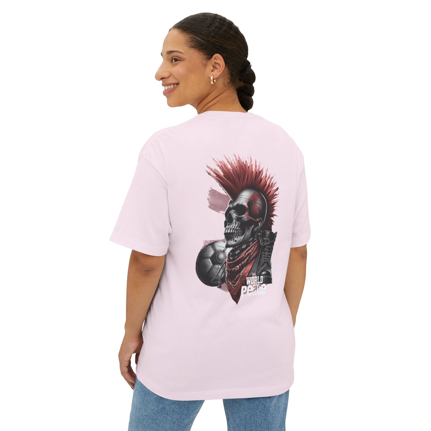 F&BPD - World Peace Oversized Tee – Hope & Unity Statement Shirt