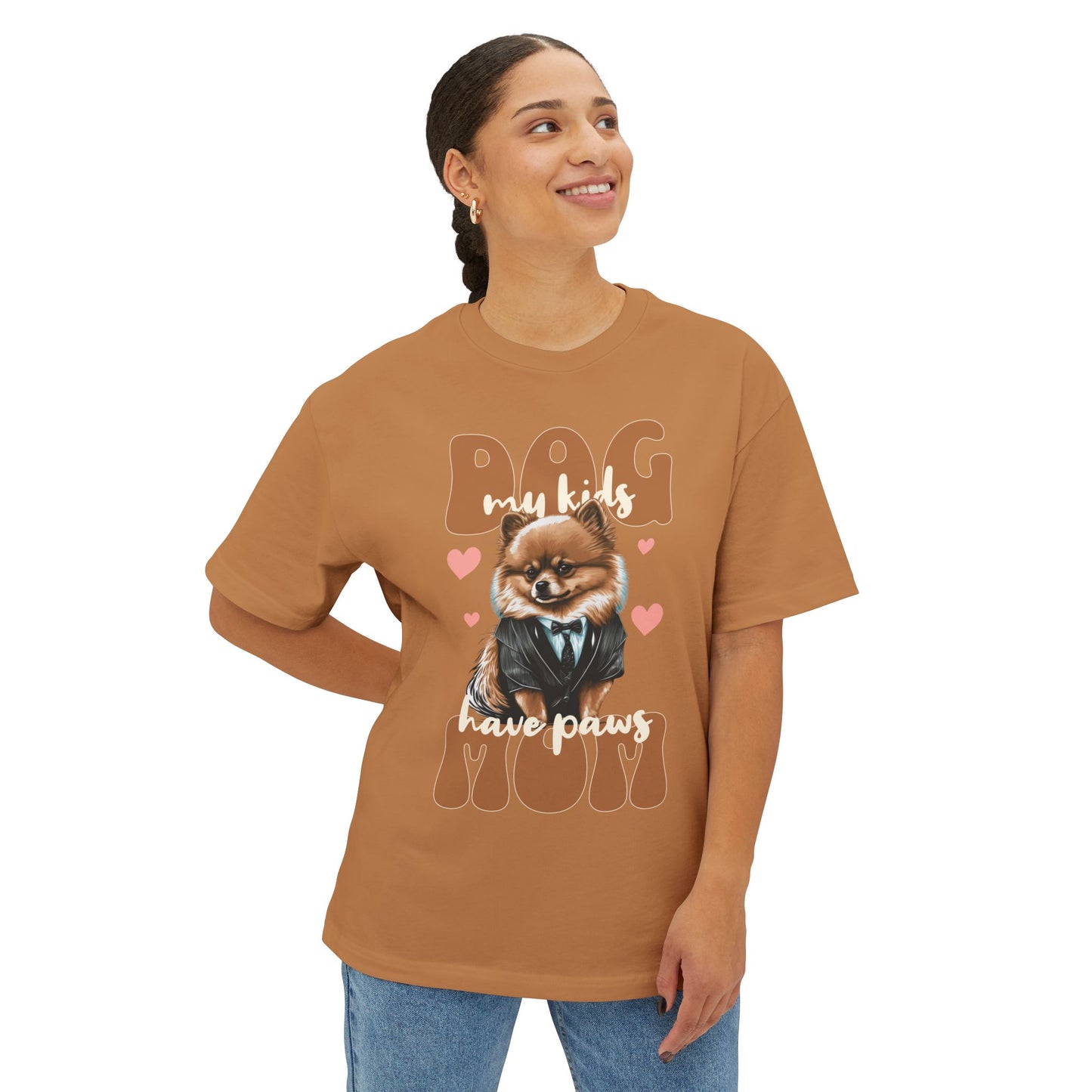Oversized Dog Mom T-Shirt | Cute & Comfy Pet Lover Tee - FPD