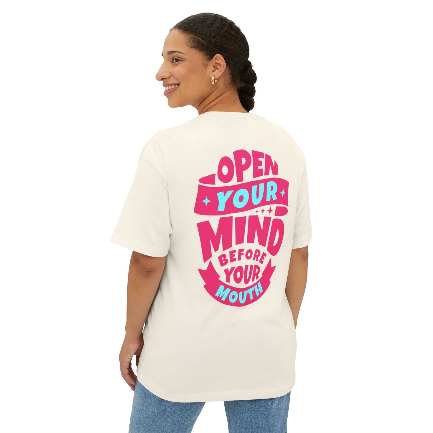 F&BPD - Open Your Mind Oversized Tee – Wisdom Statement Streetwear