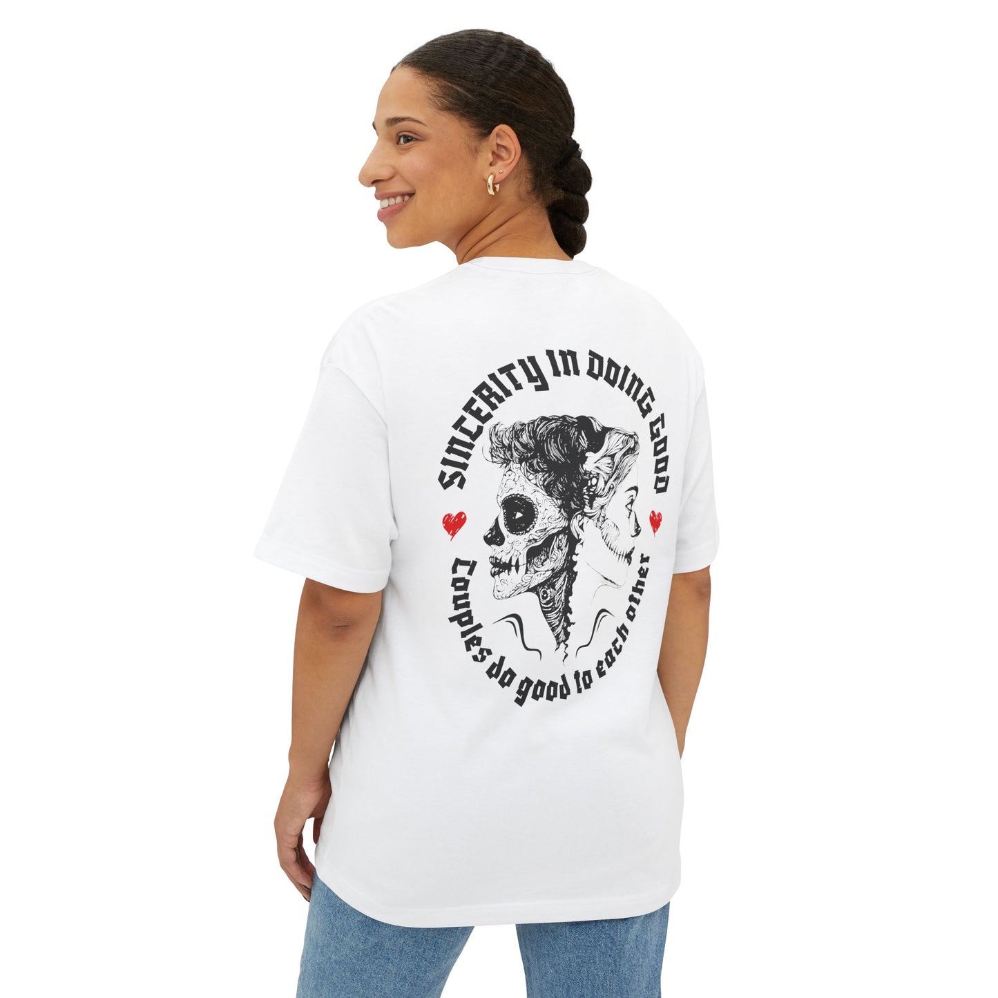 F&BPD - Sincerity in Doing Good Oversized Tee – Compassion Statement Shirt