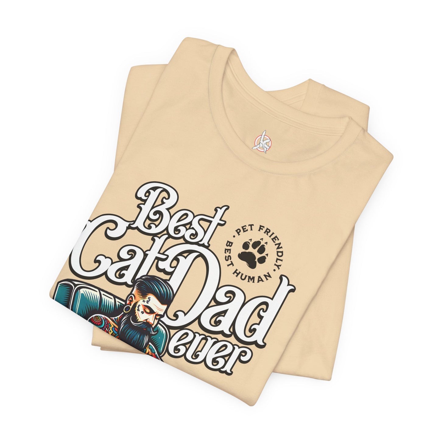Best Cat Dad Ever Unisex T-Shirt – Perfect Gift for Cat Lovers - FPD