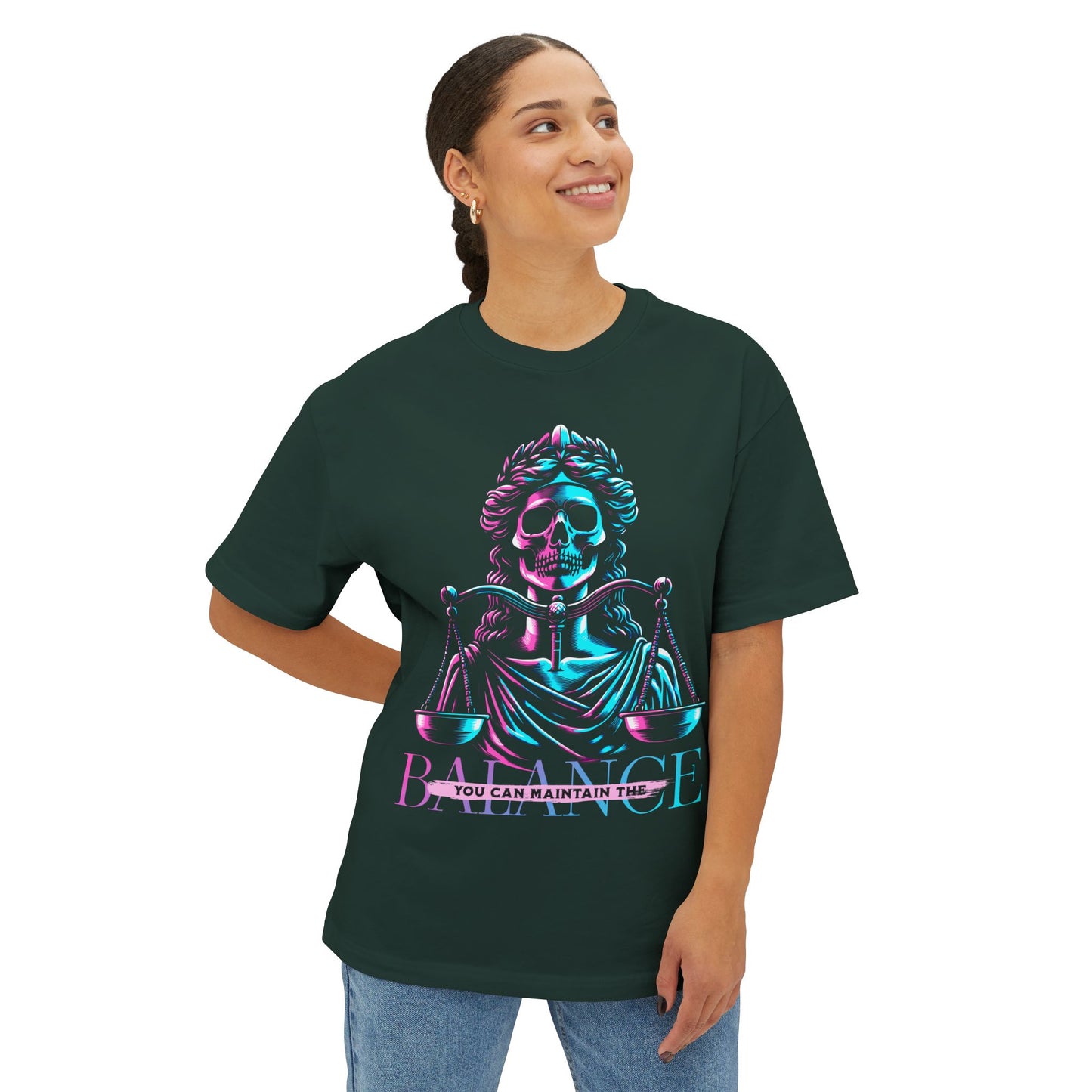FPD - Maintain the Balance Oversized Tee – Wellness & Mindfulness Shirt