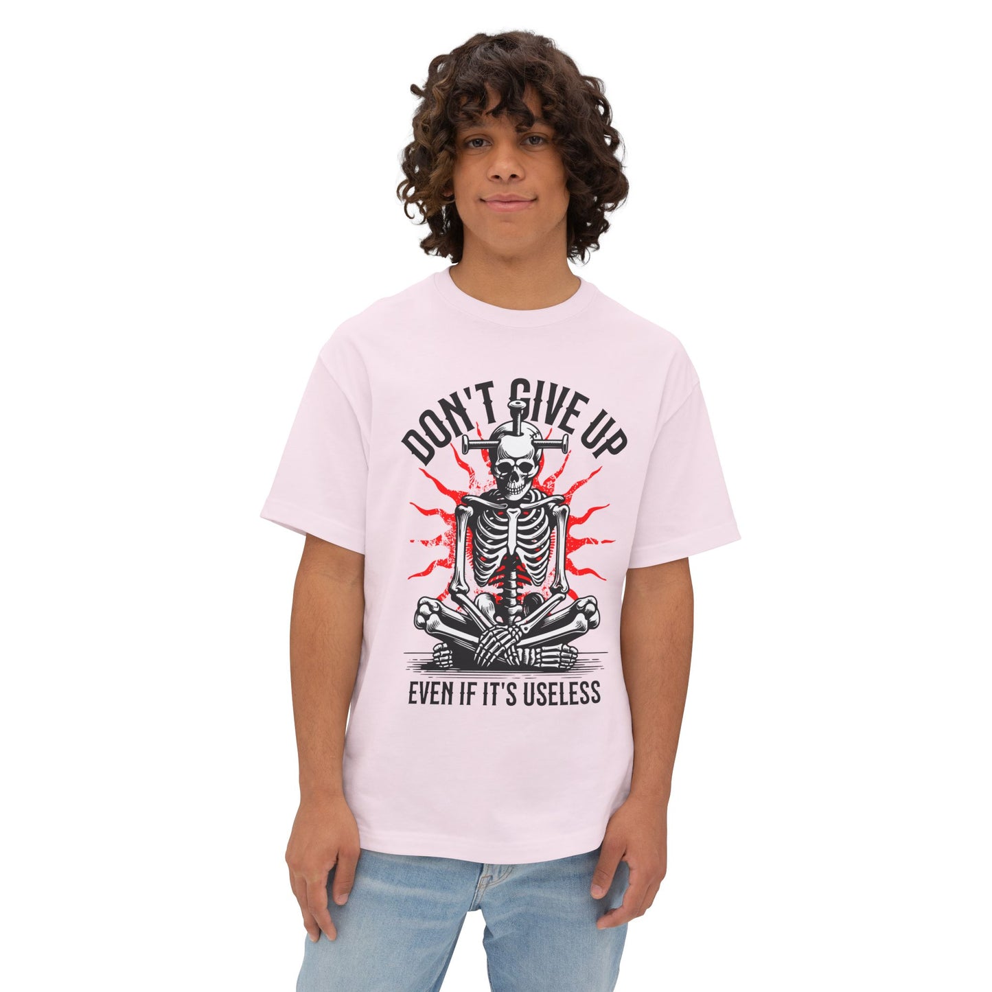 FPD - Don’t Give Up Oversized Tee – Grit & Persistence Statement Shirt