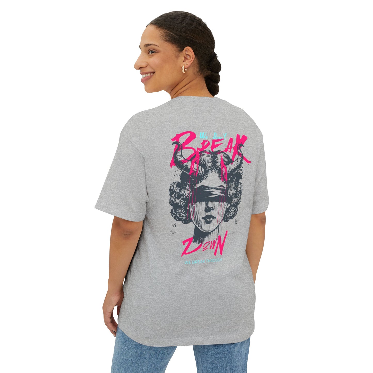 F&BPD - We Don’t Break Down, We Breakthrough Oversized Tee – Bold Strength Streetwear