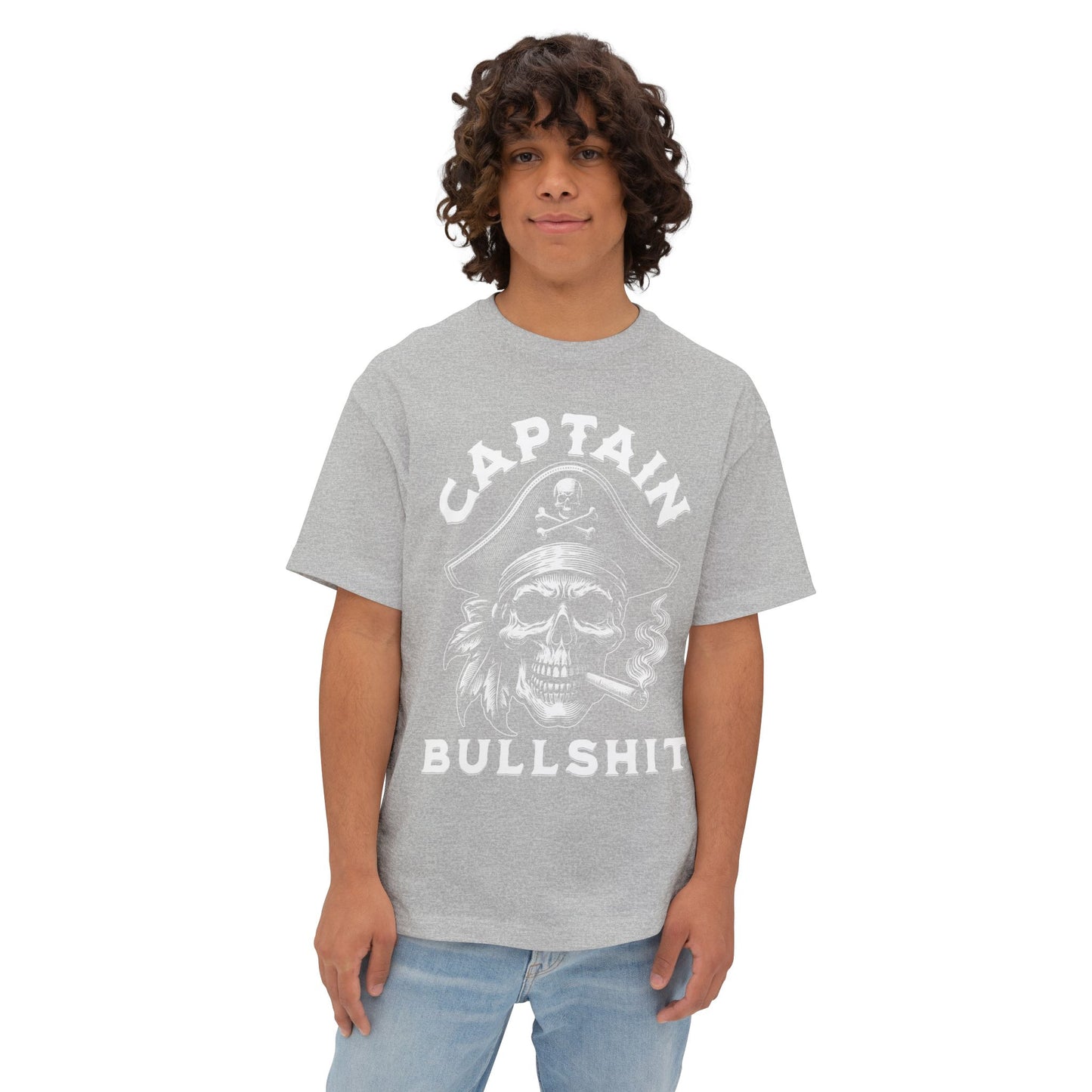 FPD - Captain Bullshit Oversized Tee — Myth-Buster & Truth-Seeker Shirt