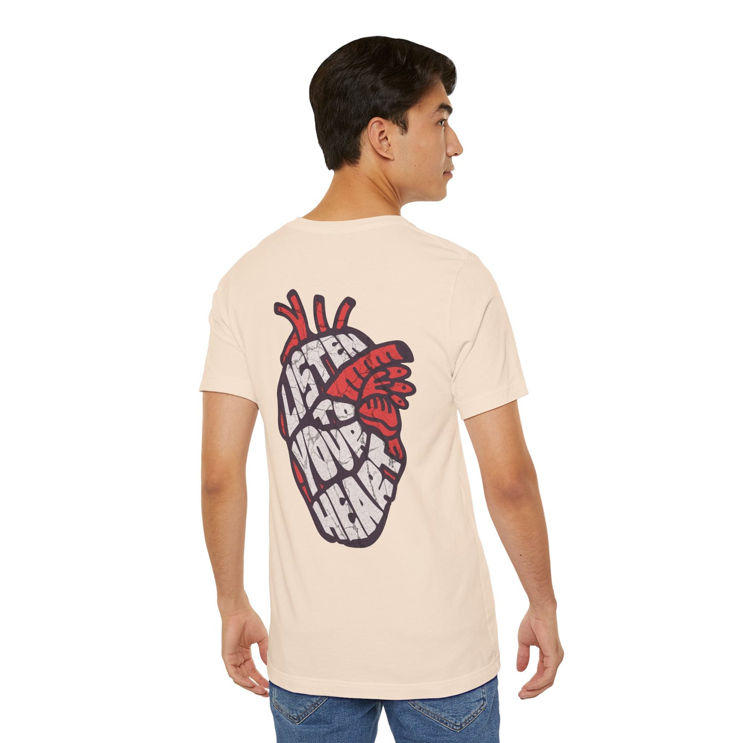 F&BPD - Unisex T-shirt - Listen to Your Heart Tee – Intuition & Emotion Statement Shirt