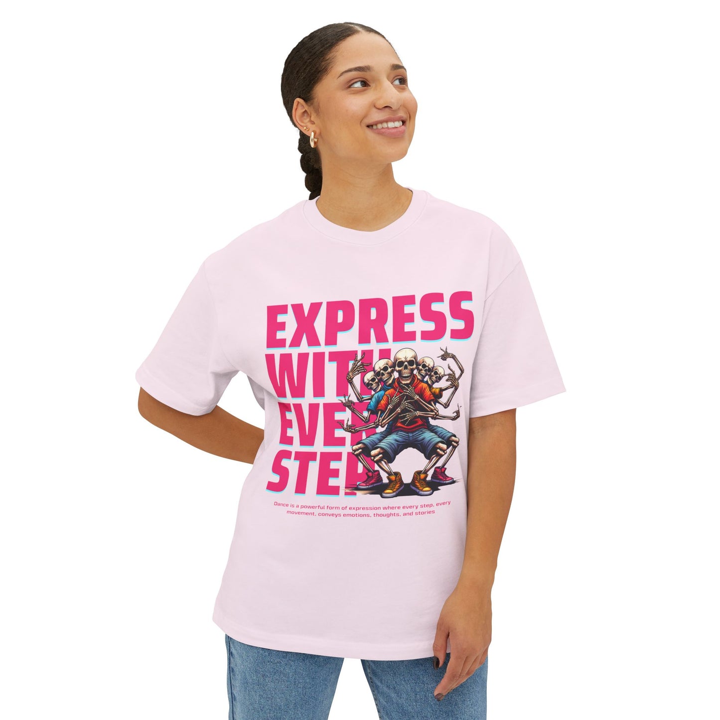 FPD - Express With Every Step Oversized Tee – Creative Confidence Shirt