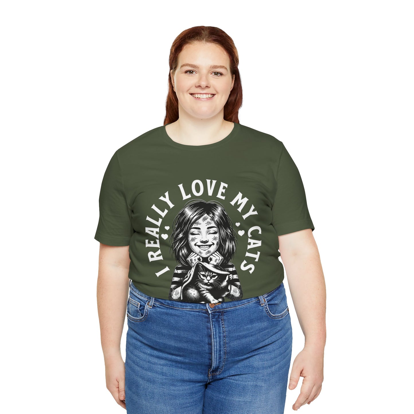 I Really Love My Cats T-Shirt | Cute Cat Lover Unisex Tee - FPD