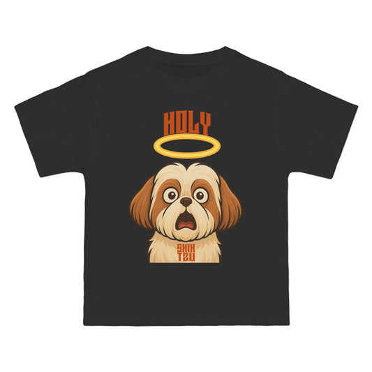 Holy Shih Tzu Oversized T-Shirt – Funny Graphic Print Tee for Men & Women