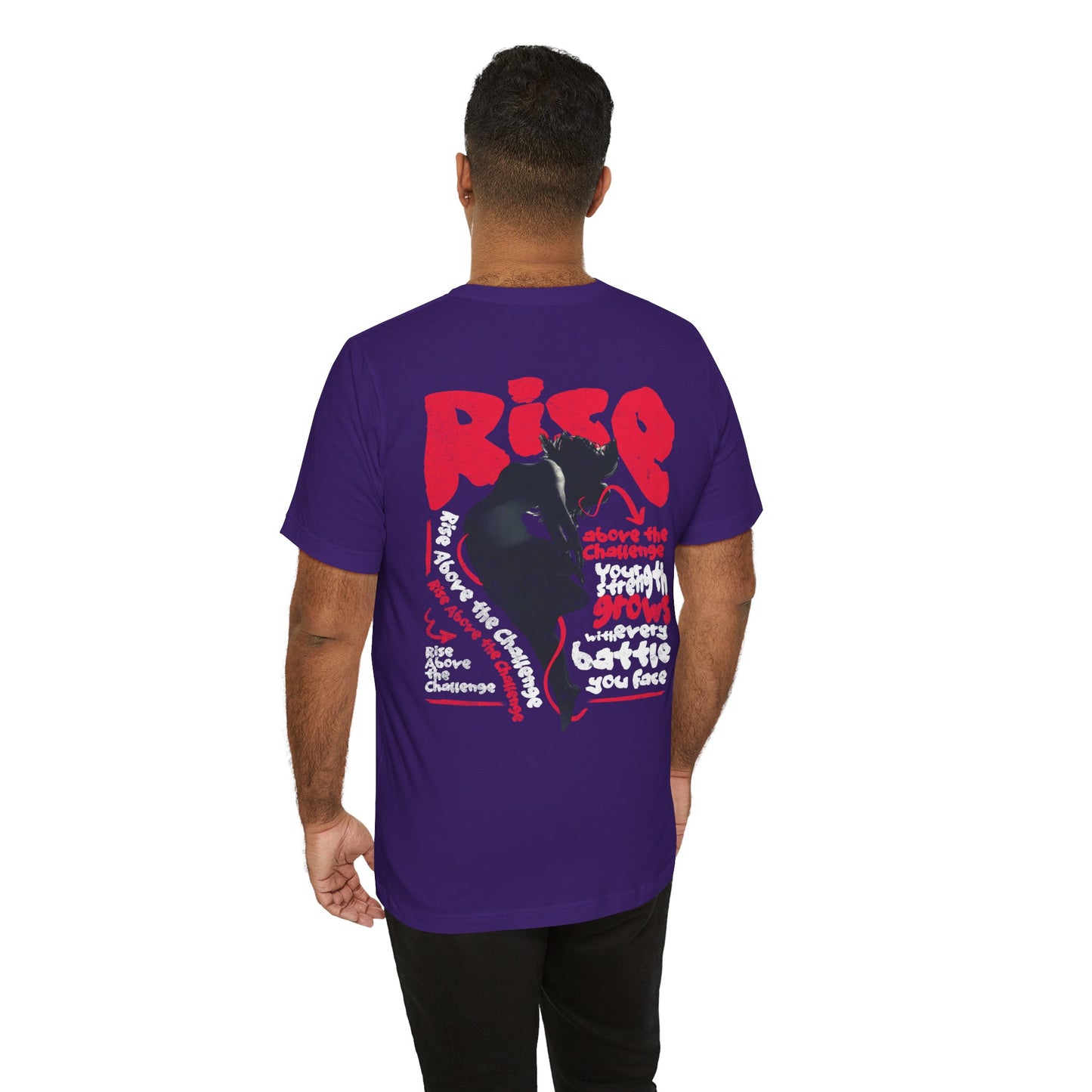 F&BPD - Unisex T-shirt - Rise Tee – Empowerment & Motivation Statement Shirt