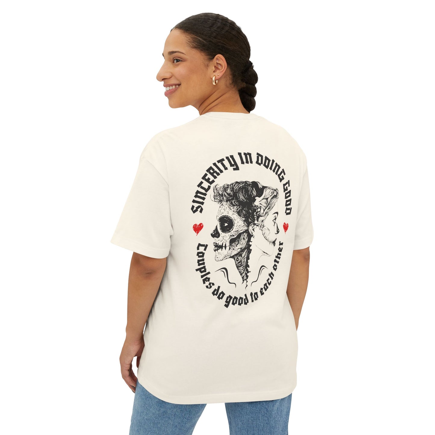 F&BPD - Sincerity in Doing Good Oversized Tee – Compassion Statement Shirt