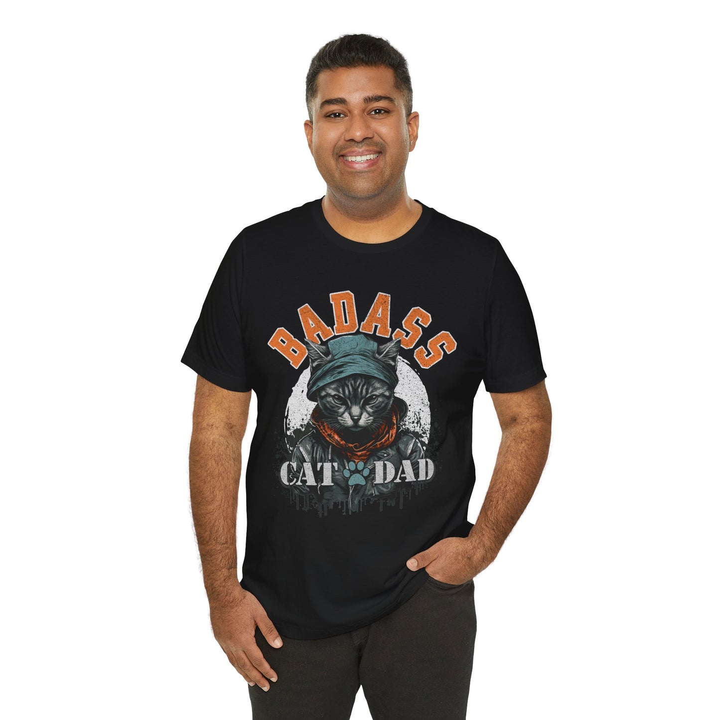 Badass Cat Dad Unisex T-Shirt – Funny Cat Lover Tee for Proud Pet Owners - FPD