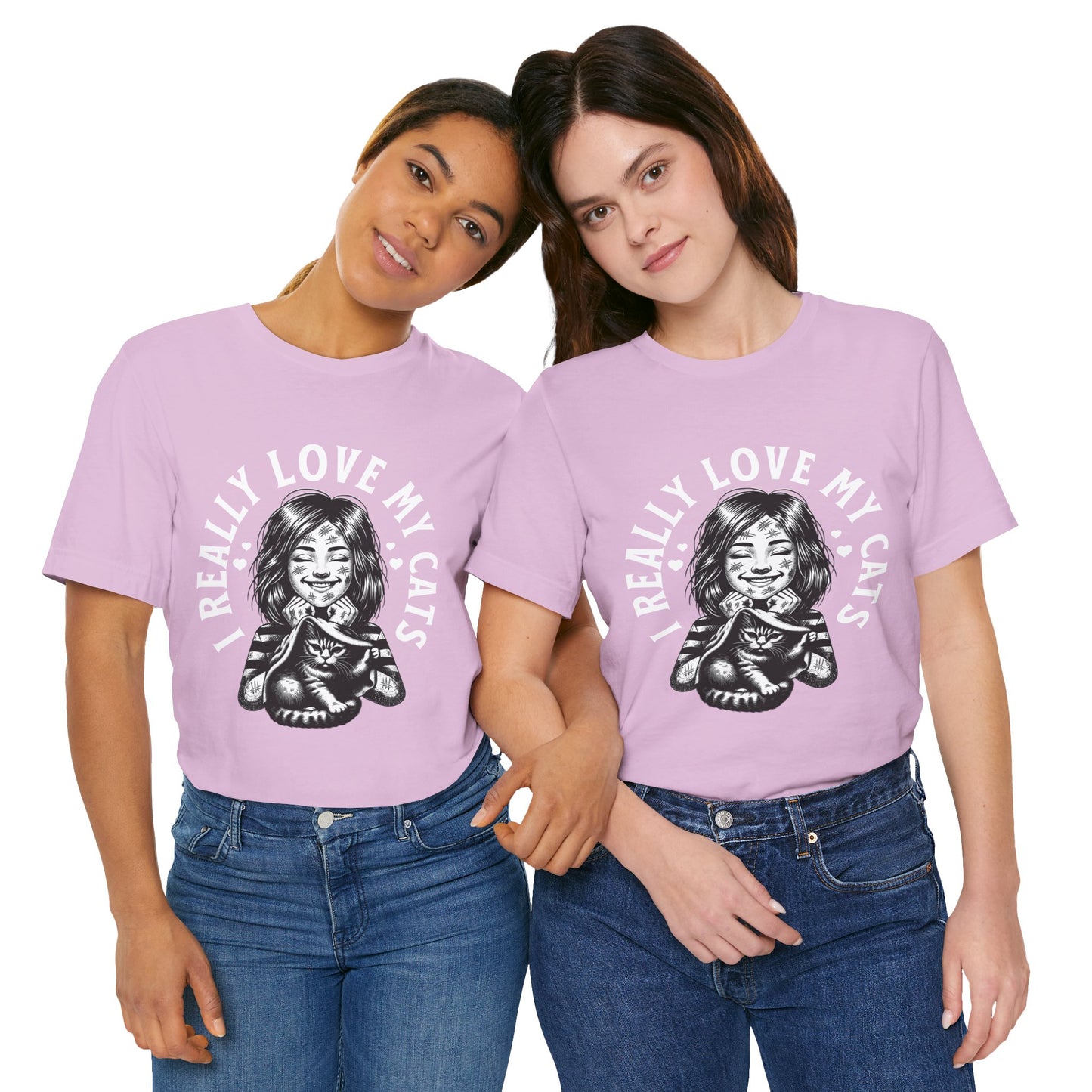 I Really Love My Cats T-Shirt | Cute Cat Lover Unisex Tee - FPD
