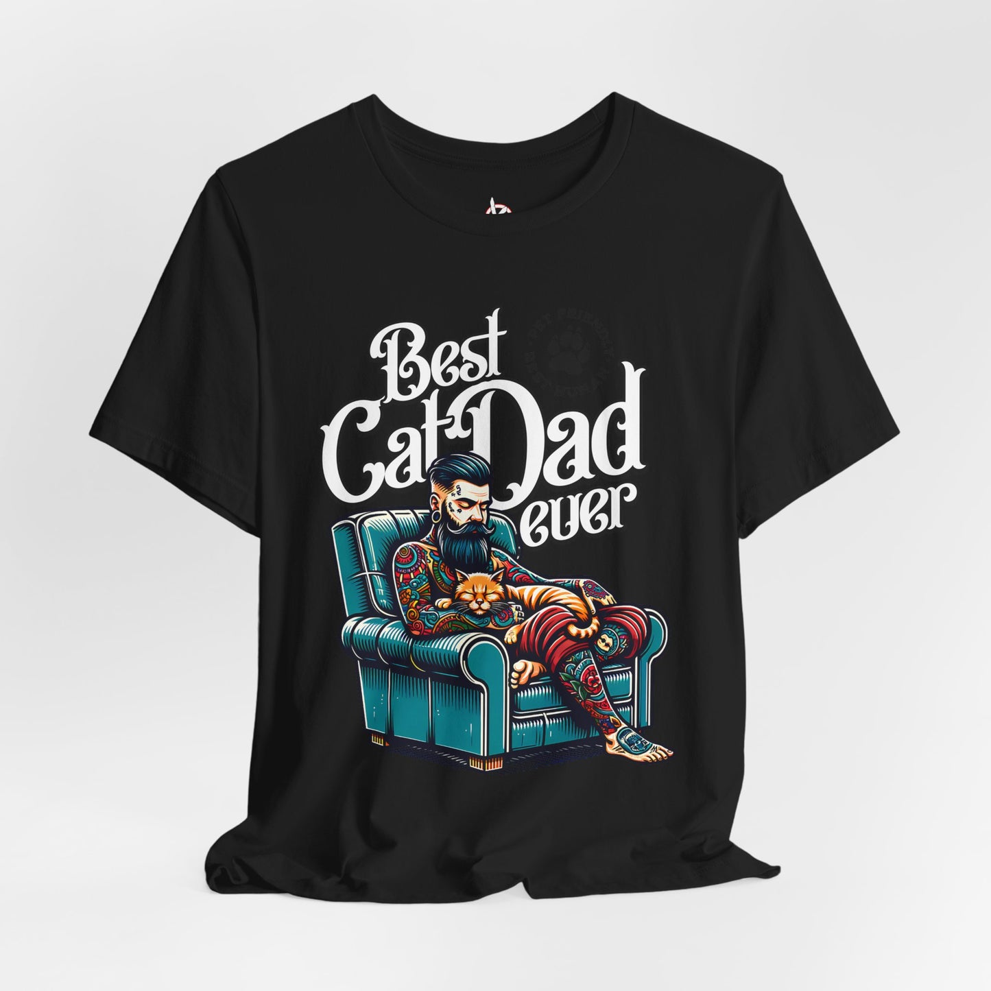 Best Cat Dad Ever Unisex T-Shirt – Perfect Gift for Cat Lovers - FPD