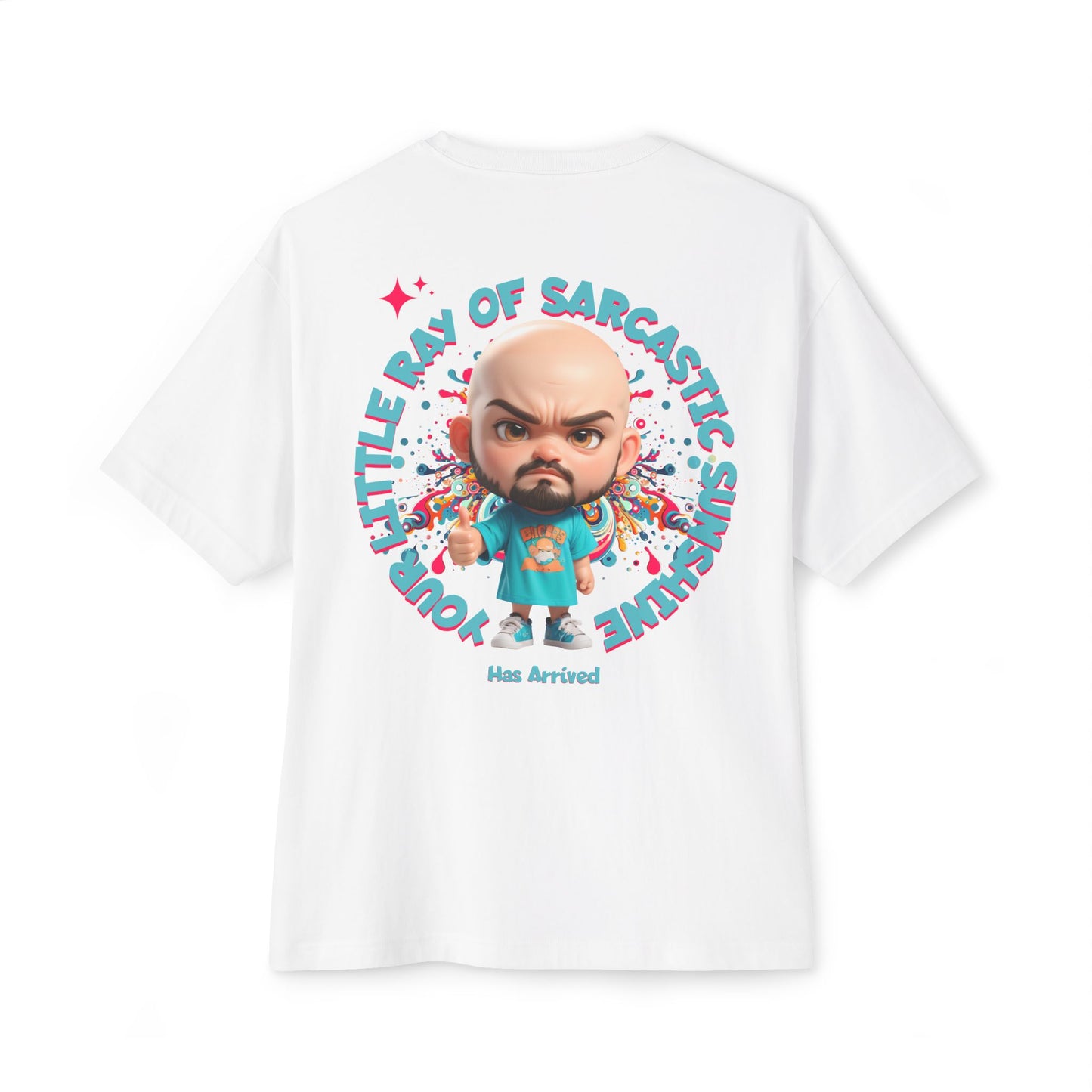 Your Little Ray of Sarcastic Sunshine Oversized Graphic Tee – BPD Humor Shirt