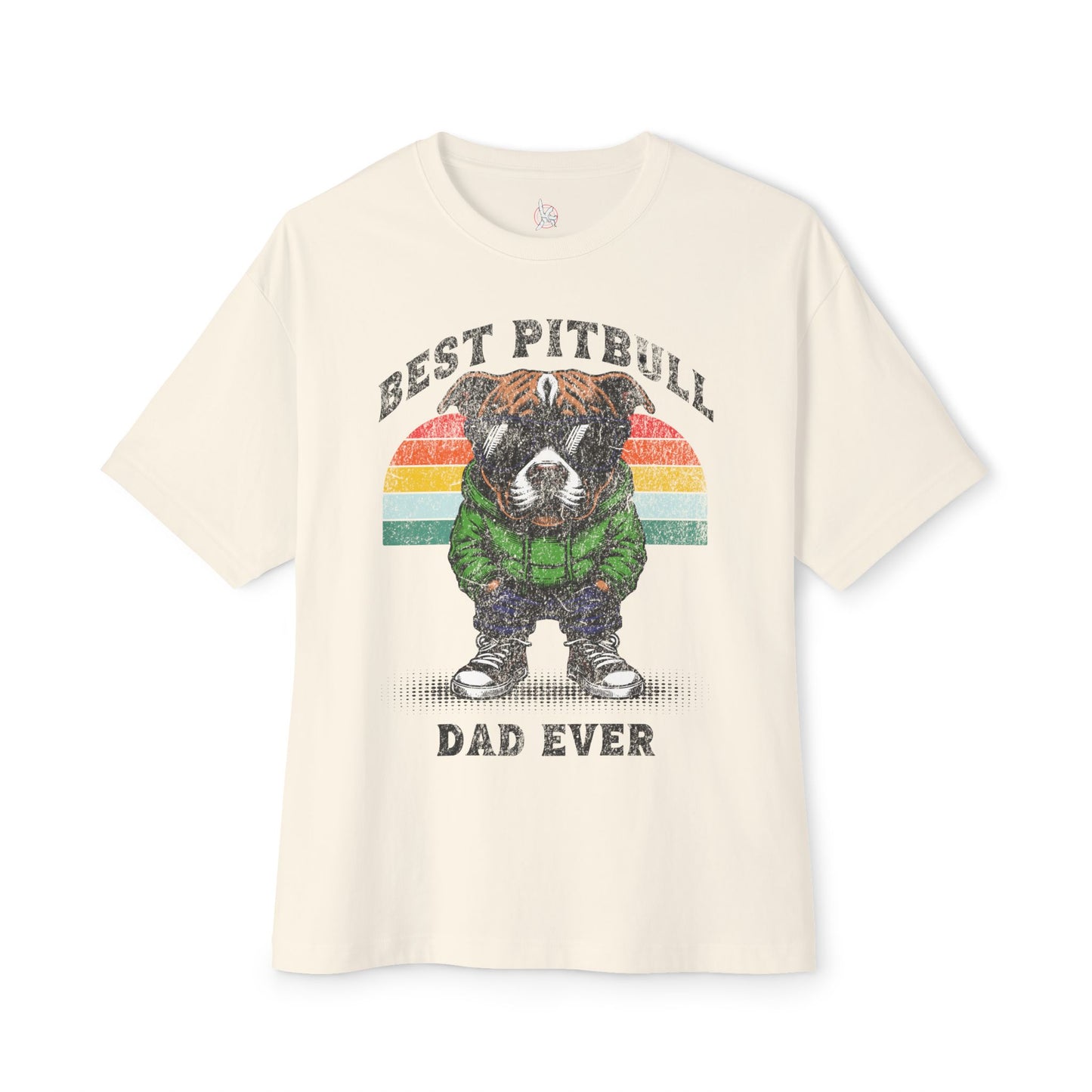 FPD - Best Pitbull Dad Oversized Tee – Dog Lover Streetwear