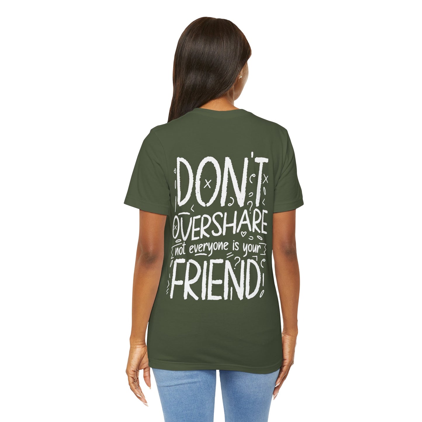 F&BPD - Don’t Overshare Unisex Tee – Boundaries Statement Shirt