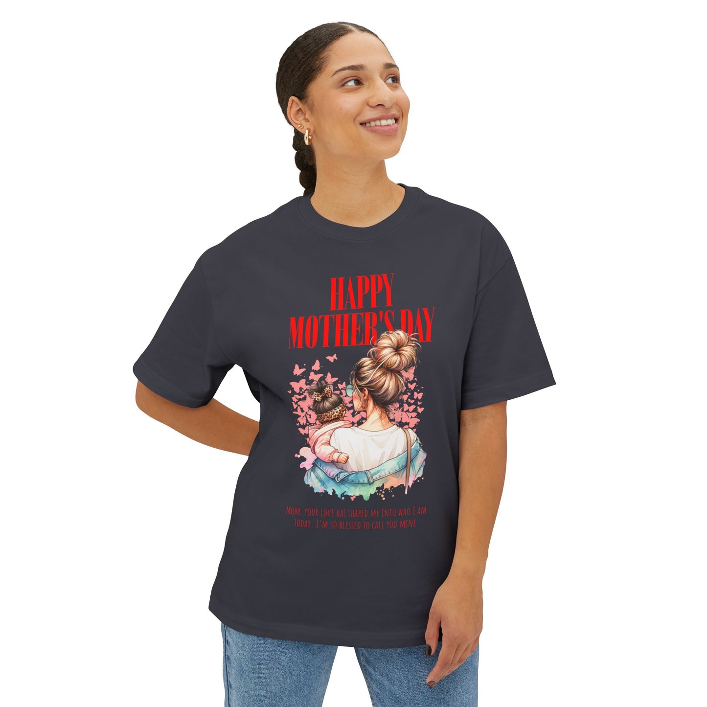 Happy Mother’s Day Oversized T-Shirt – Relaxed Fit Gift for Moms