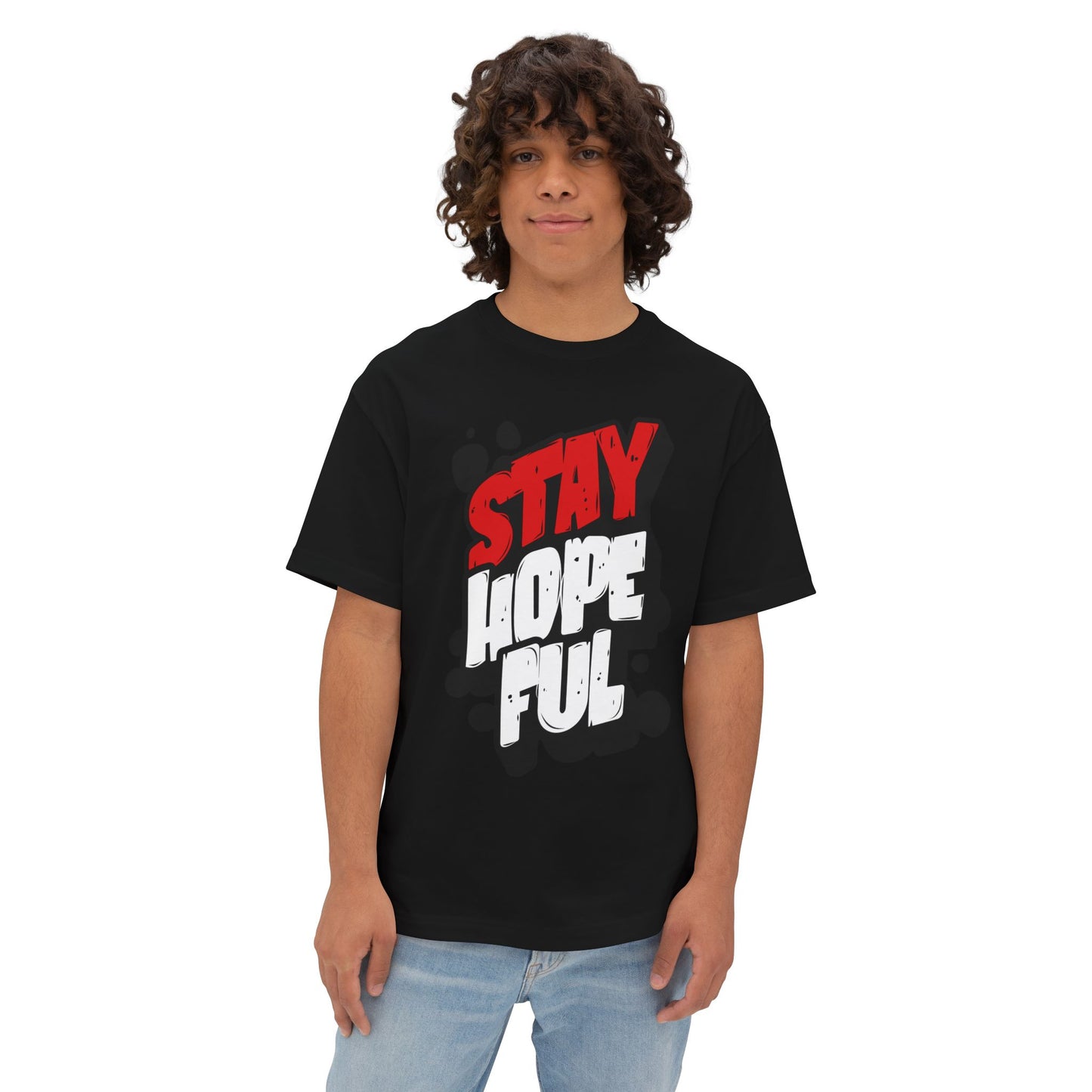 FPD - Stay Hopeful Oversized Tee — Light in Dark Times Statement Shirt