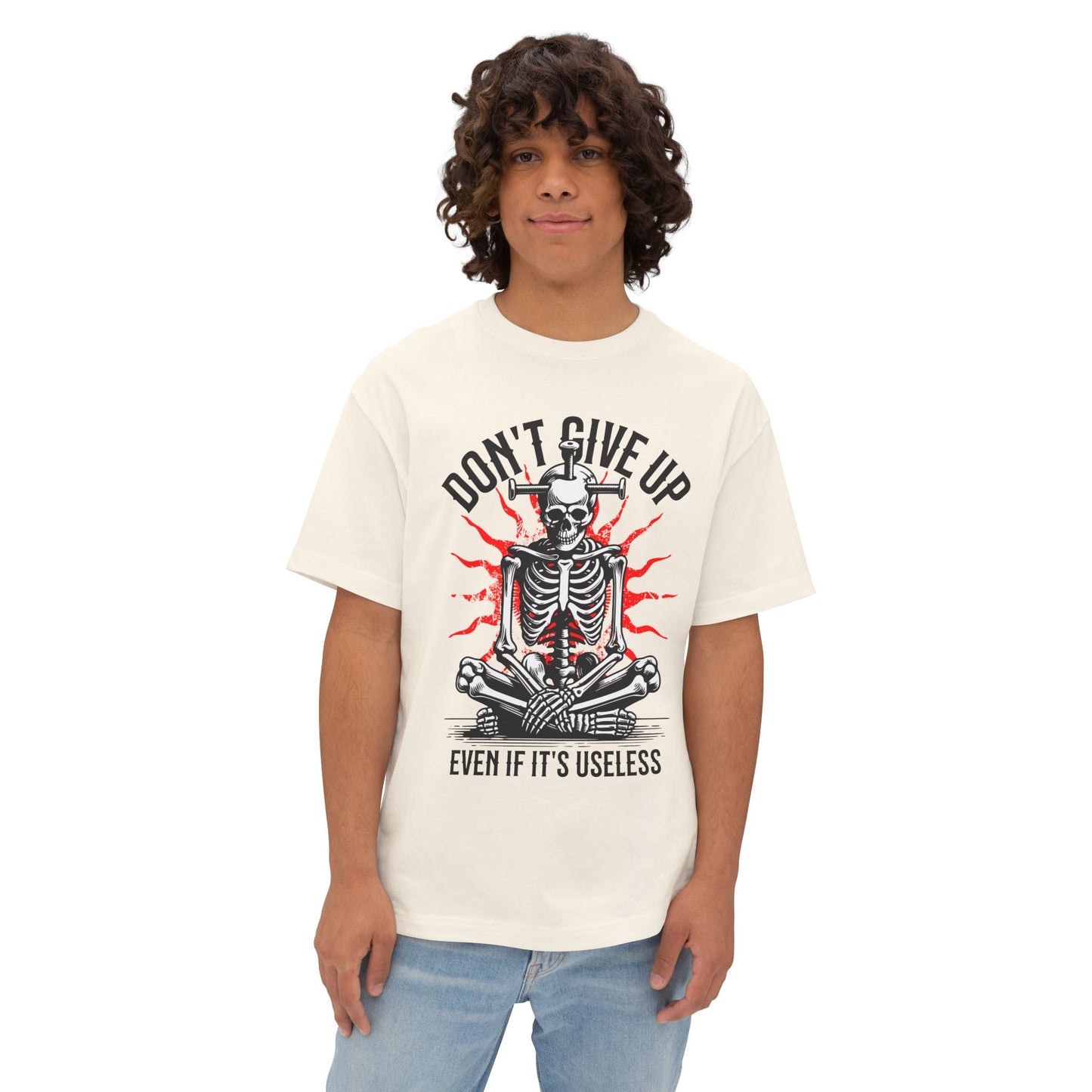 FPD - Don’t Give Up Oversized Tee – Grit & Persistence Statement Shirt
