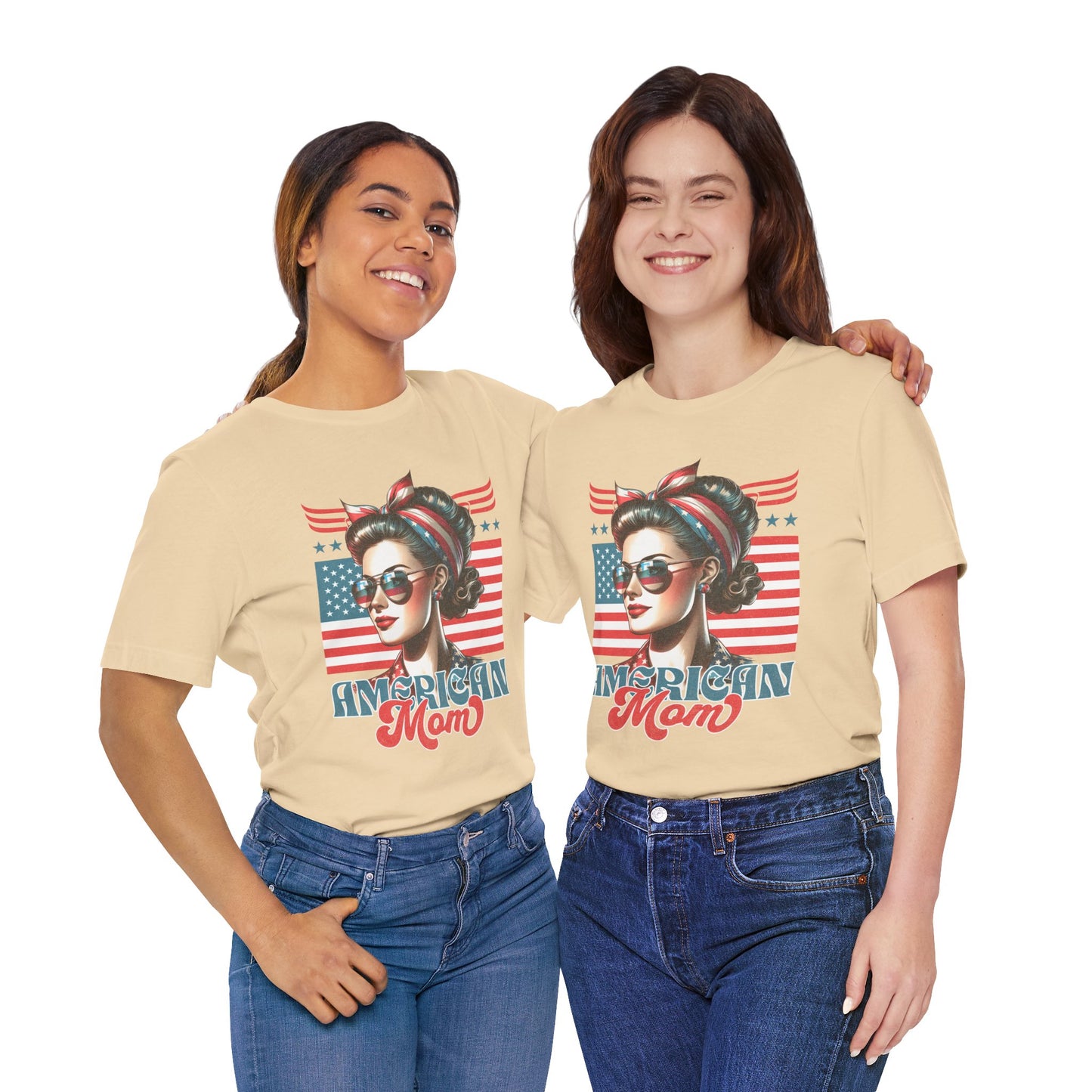 American Mom T-Shirt – Patriotic Tee for Moms
