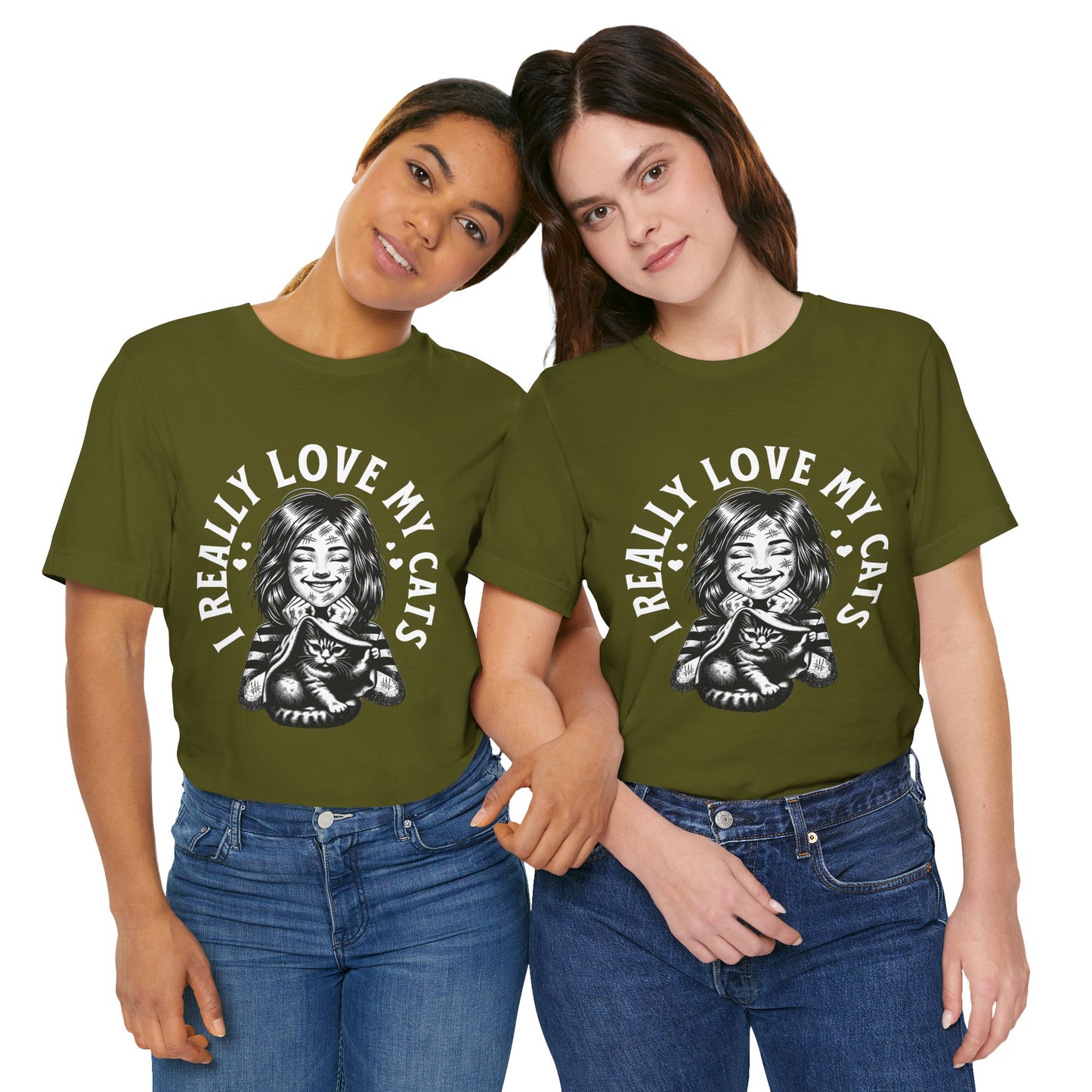 I Really Love My Cats T-Shirt | Cute Cat Lover Unisex Tee - FPD