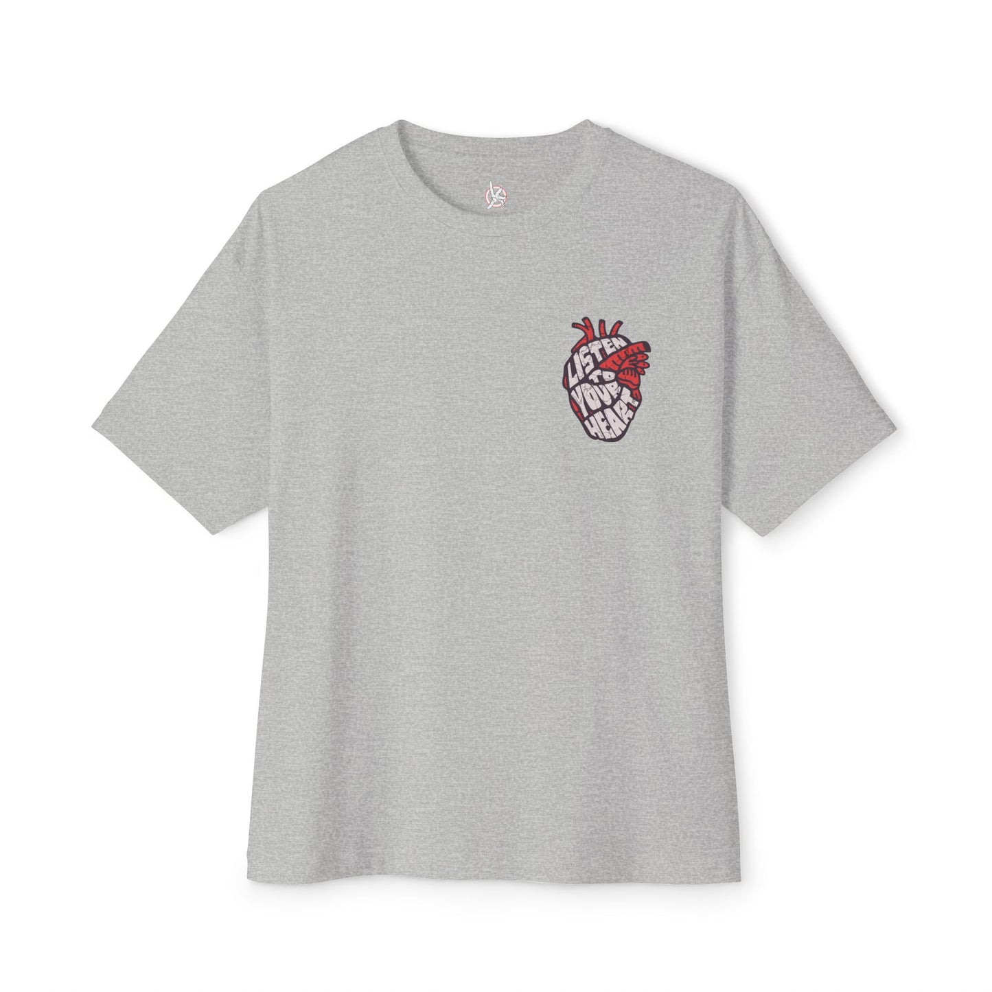 FPD - Listen to Your Heart Oversized Tee — Intuition & Emotion Statement Shirt