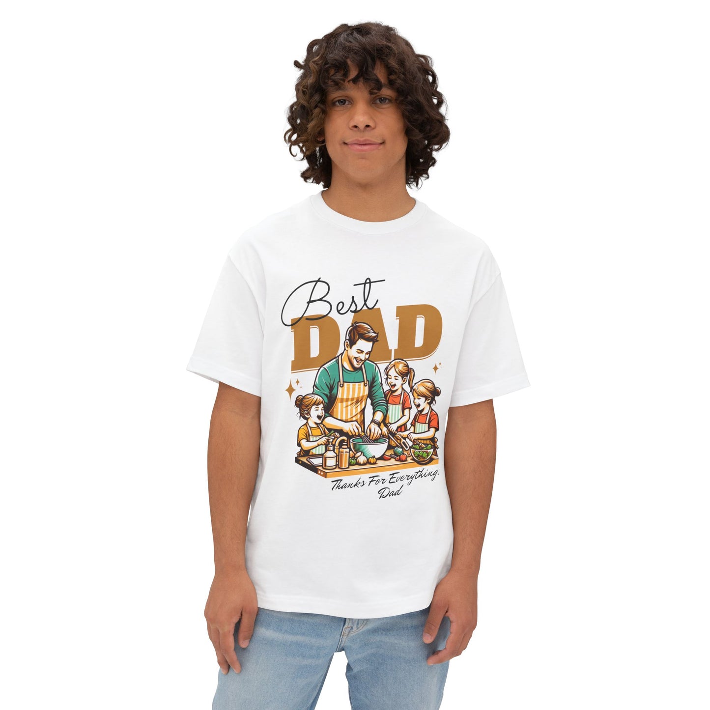 Best Dad Oversized T-Shirt – Relaxed Fit | Father’s Day Gift