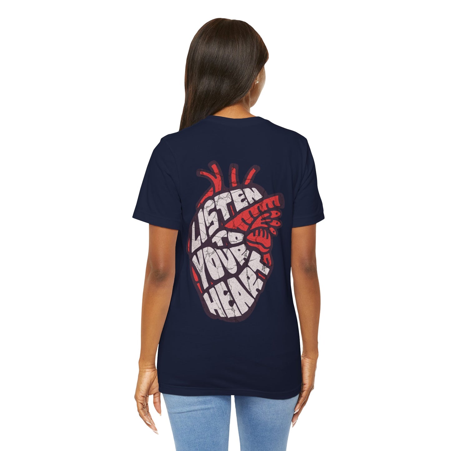 F&BPD - Unisex T-shirt - Listen to Your Heart Tee – Intuition & Emotion Statement Shirt