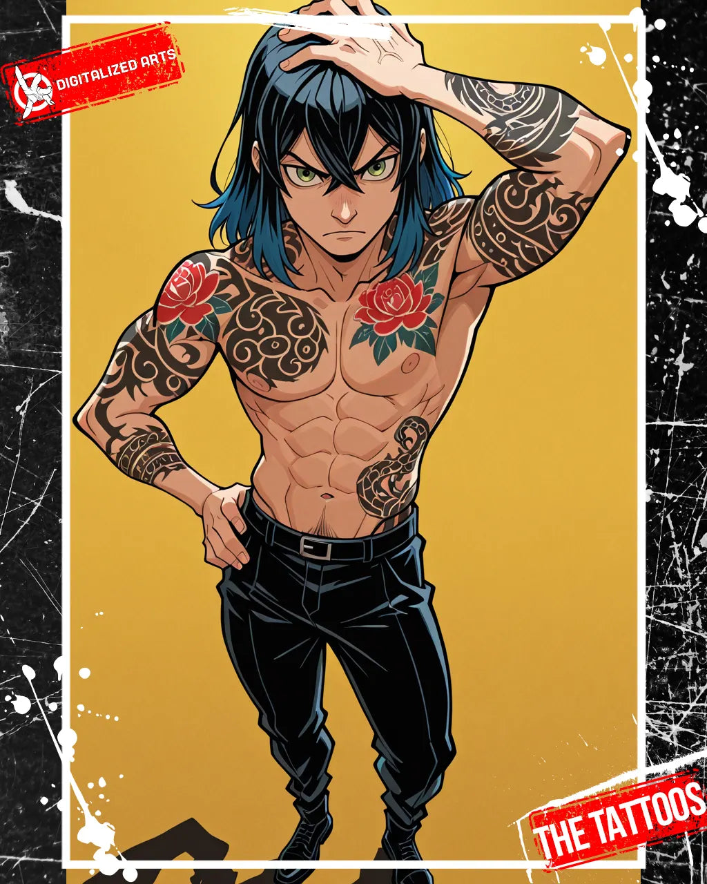 DATheTattooXL-1.0 - Full Back Japanese Irezumi & Stylized Anime Body Art SDXL & Illustrious XL LoRA Suite