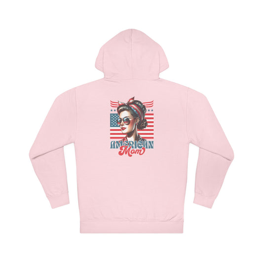 American Mom Hoodie – Cozy Patriotic Sweatshirt for Moms