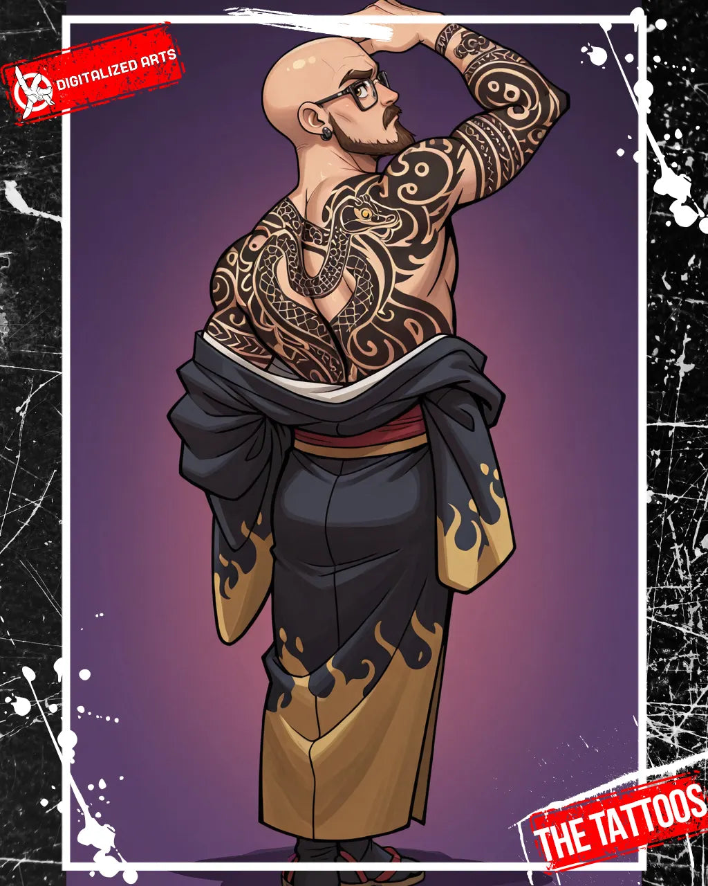 DATheTattooXL-1.0 - Full Back Japanese Irezumi & Stylized Anime Body Art SDXL & Illustrious XL LoRA Suite
