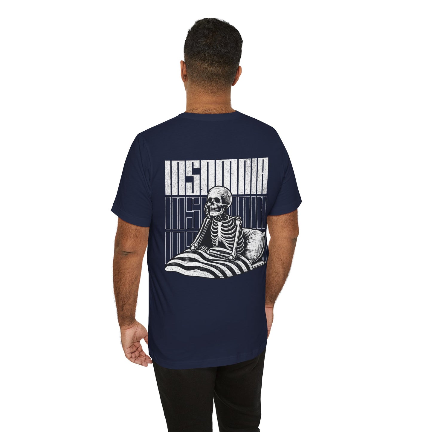 F&BPD - Unisex T-shirt - Insomnia Tee – Late Night Mind Battle Statement Shirt