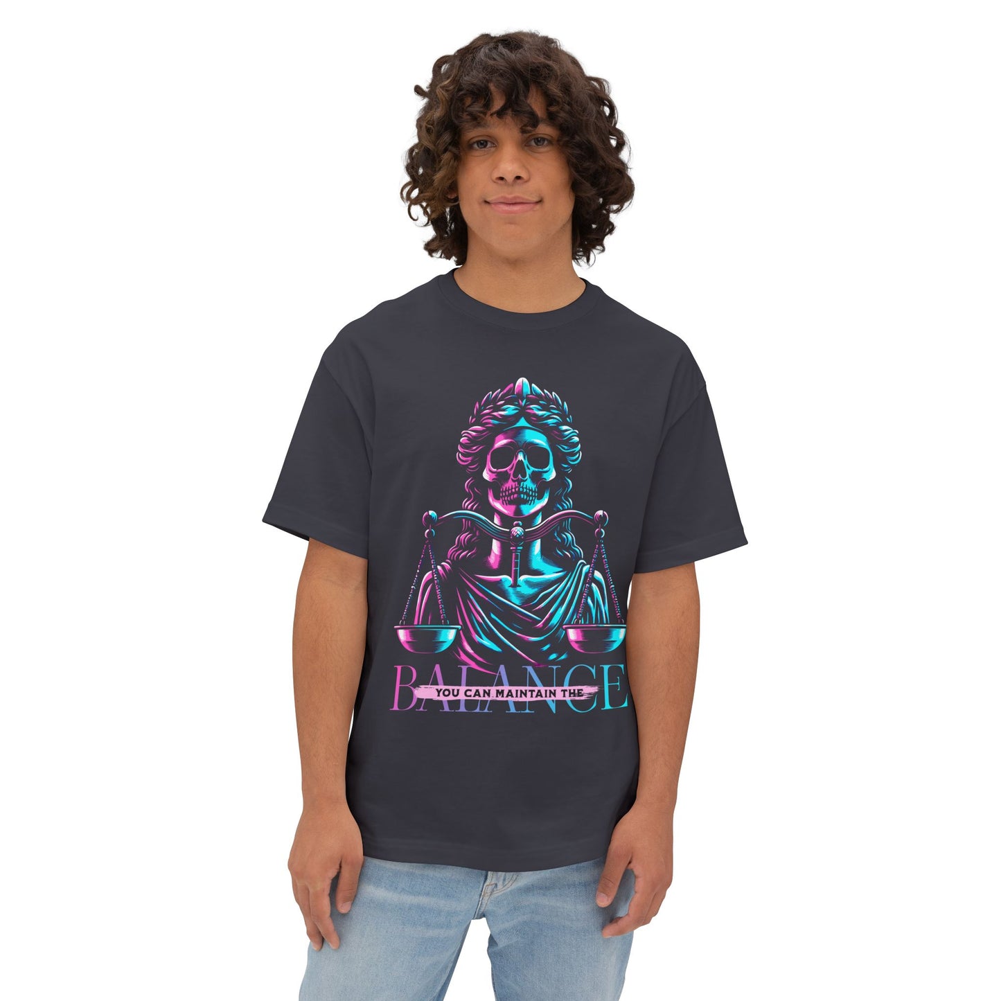FPD - Maintain the Balance Oversized Tee – Wellness & Mindfulness Shirt