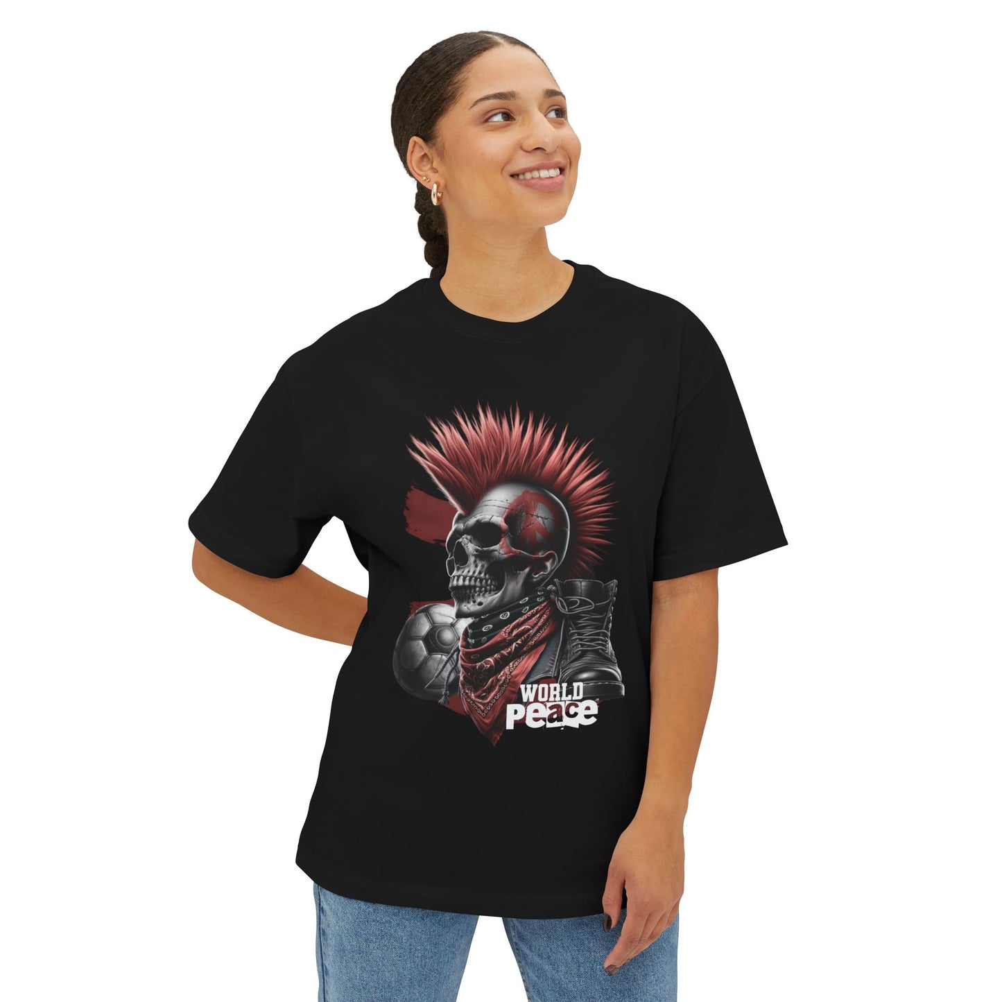 FPD - World Peace Oversized Tee — Dreamer & Peacemaker Statement Shirt